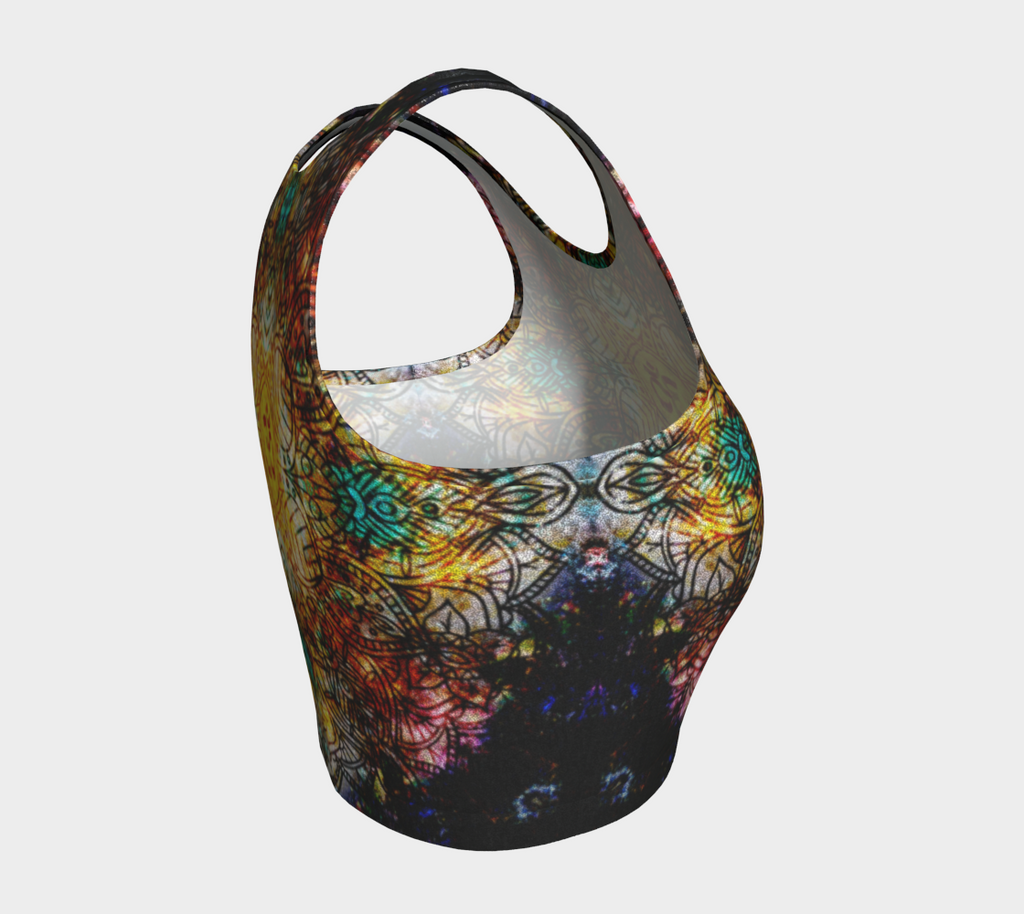 Amen Jin's Breathe Again Om Meditations Athletic Crop Top