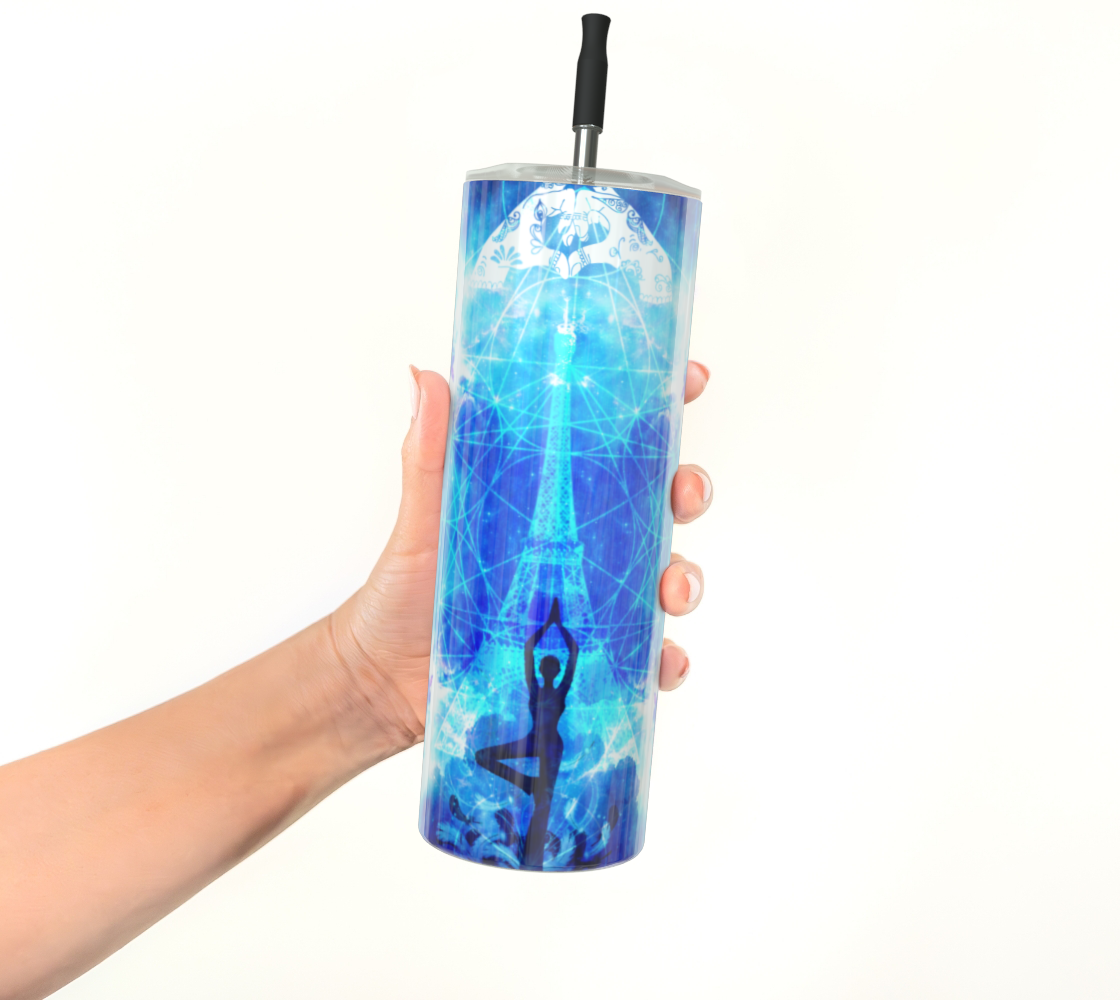 Amen Jin's Mandala of Dragon Fire Parisian Meditations Stainless Steel Tumbler