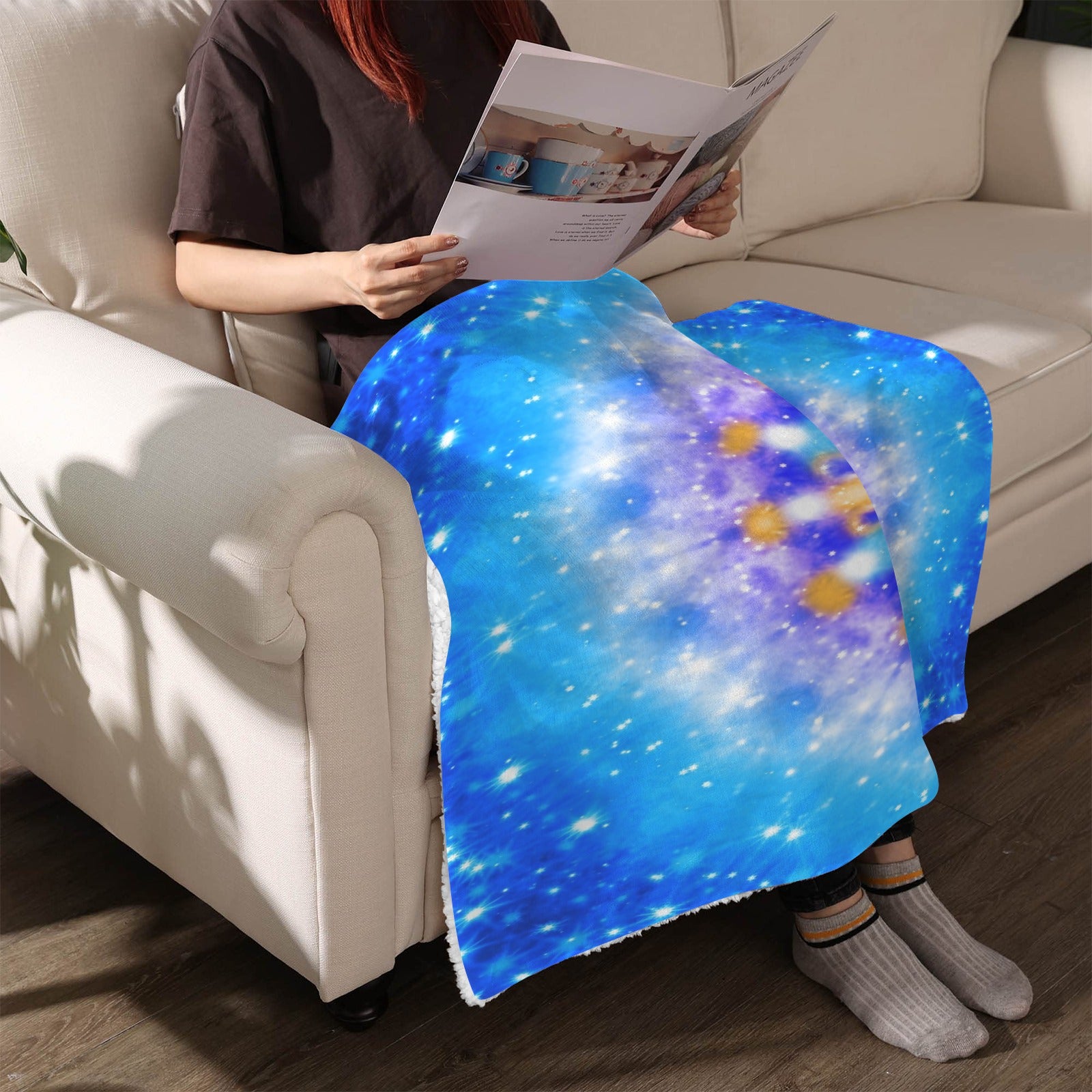 Katerina's Howl's Tomorrow Girl Desires Sherpa Fleece Blanket 30" x 40" | Ships from USA