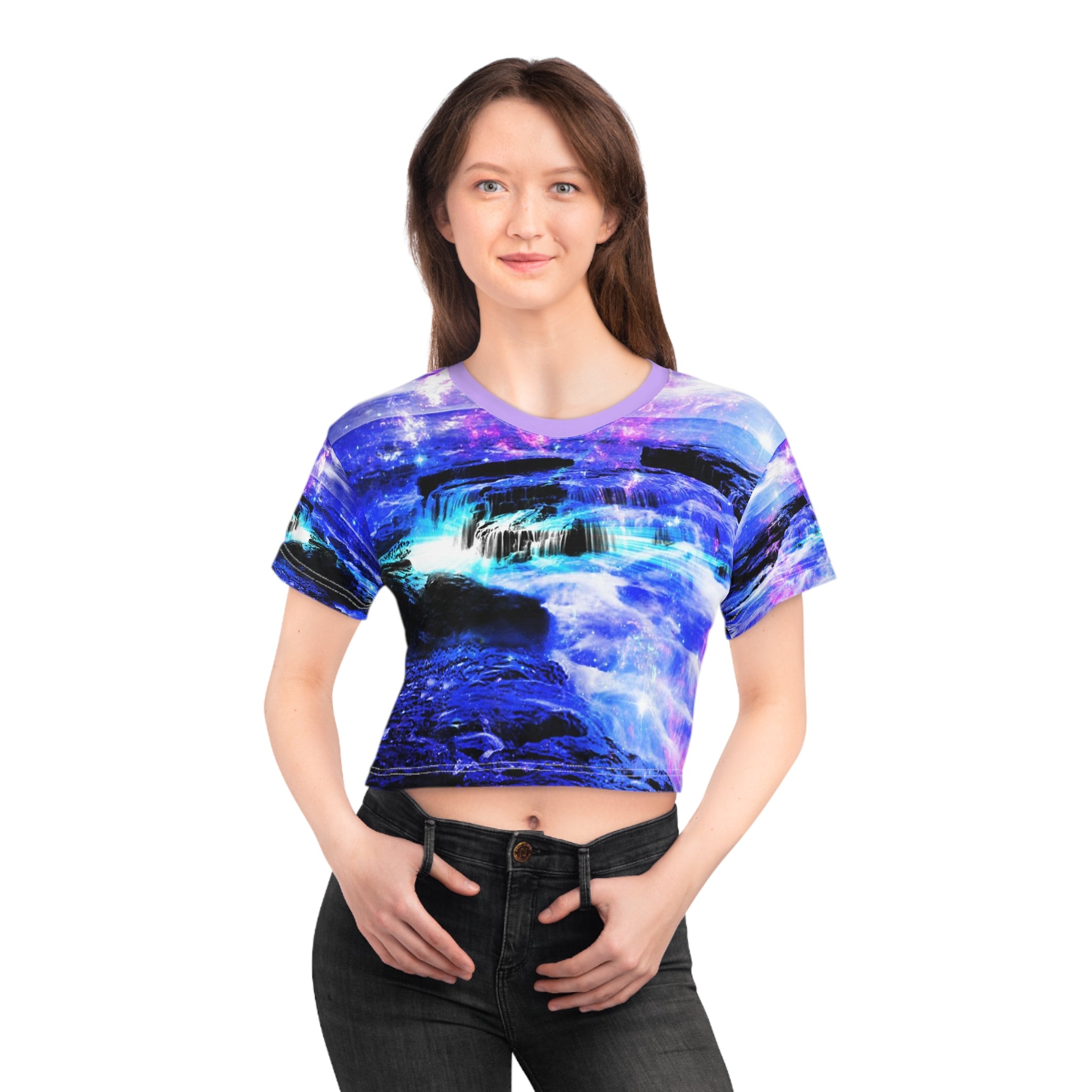 Iridescent Magickal Sea Dreams Women's Crop Top