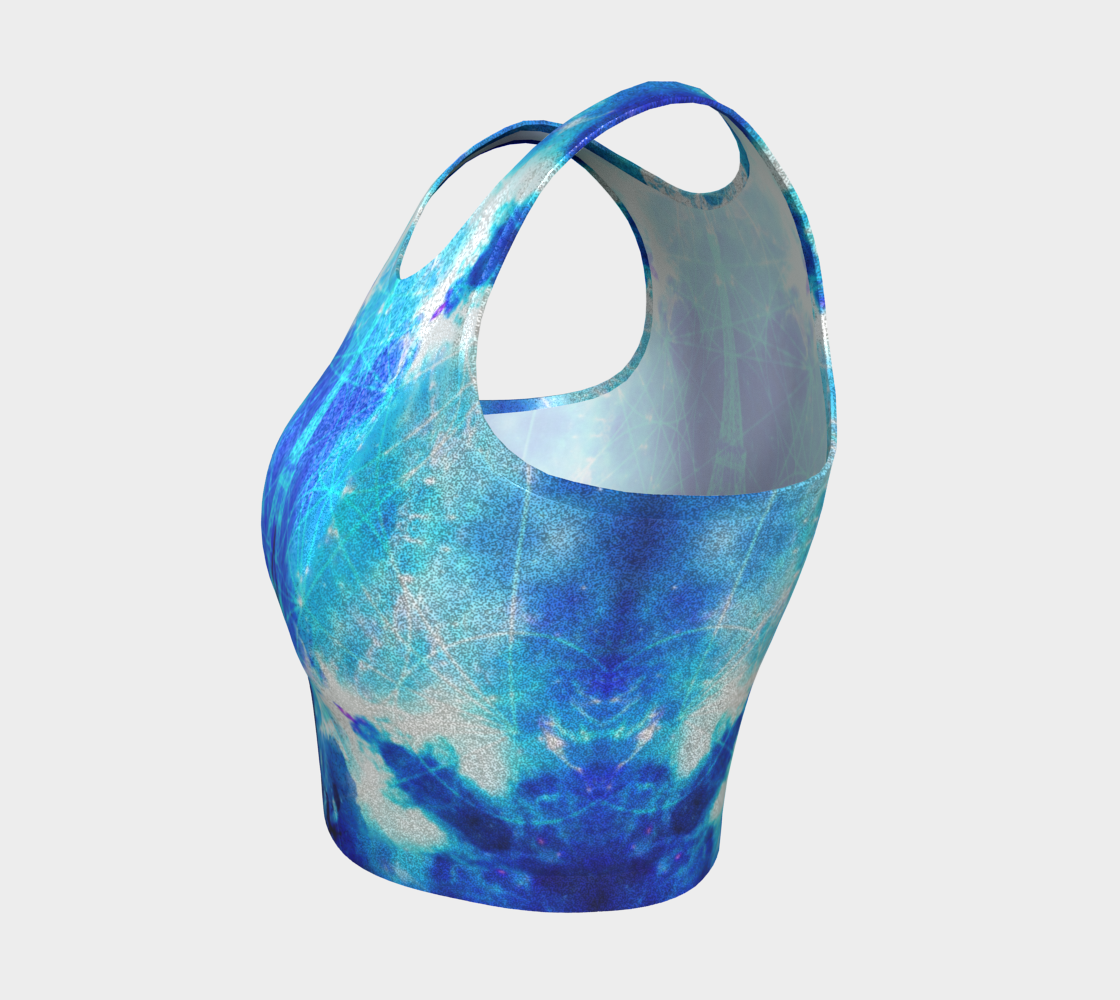 Amen Jin's Mandala of Dragon Fire Parisian Meditations Athletic Crop Top