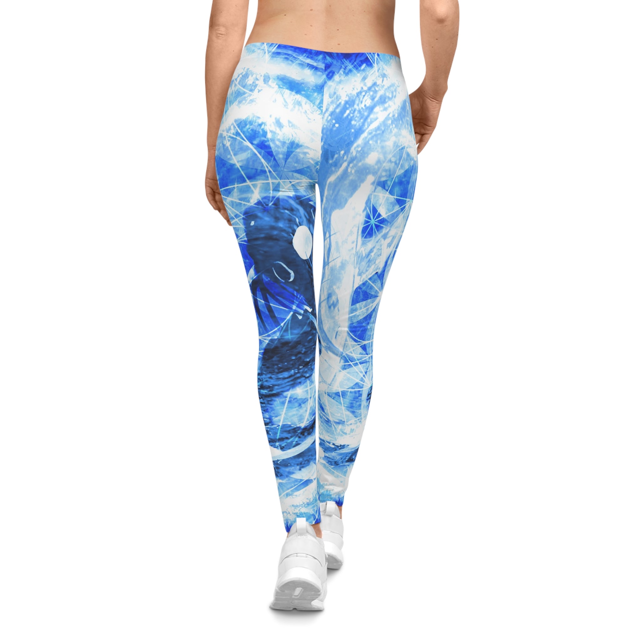 Amen Jin's Blue Sun Koi Meditations Women's Casual Leggings