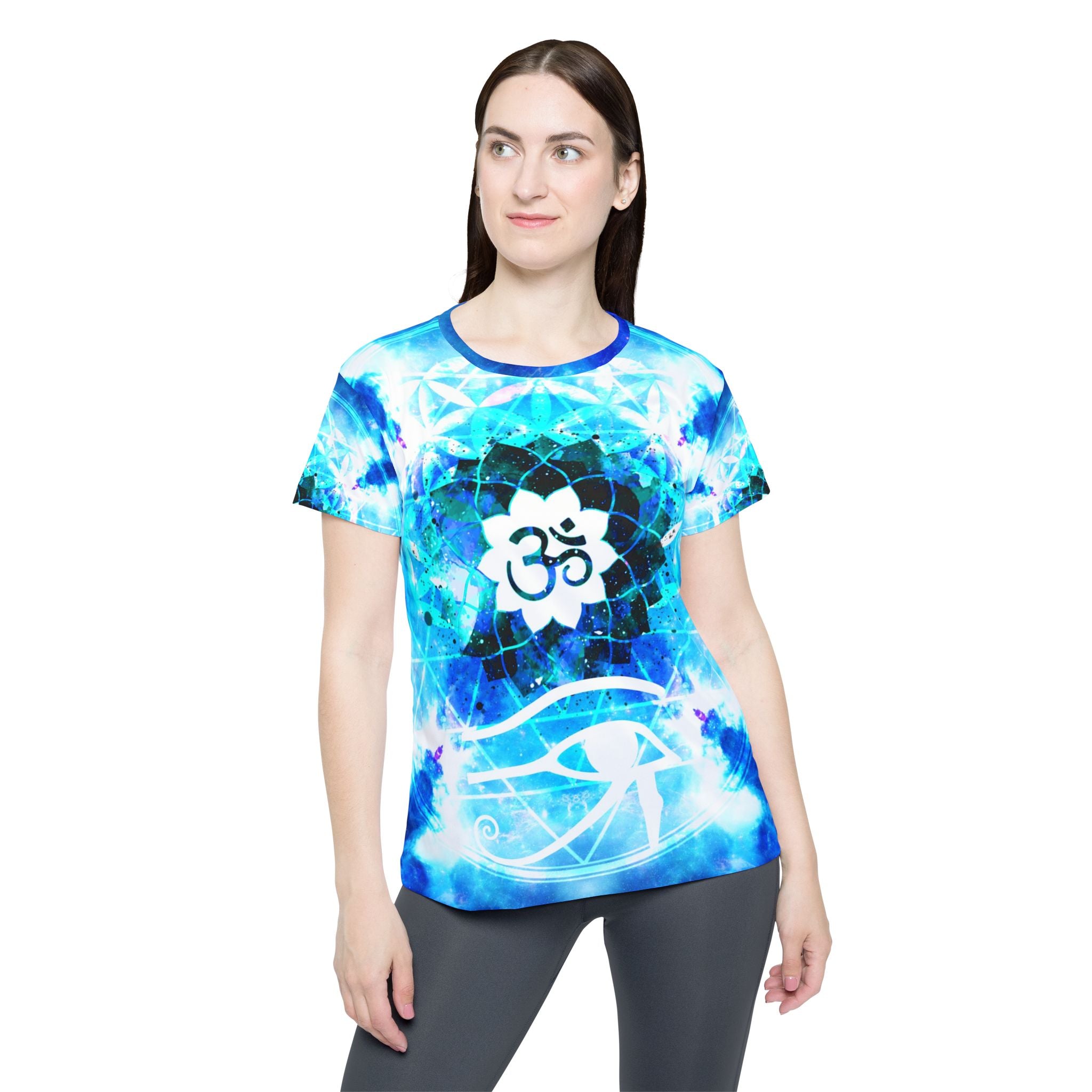 Amen Jin's Mandala of Dragon Fire Fairy Om Meditations Women's Sports Jersey