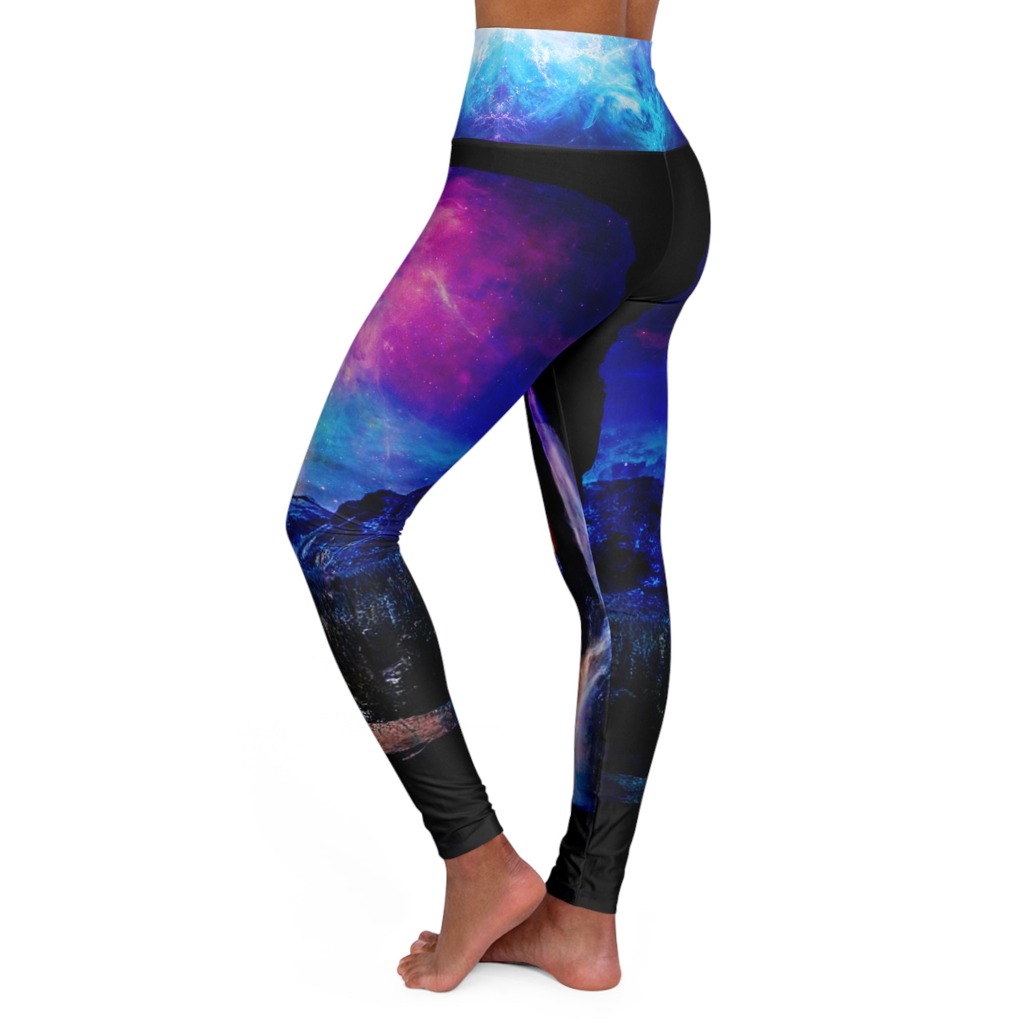 Creation's Heaven Hideaway Mountain Dreams  High Waisted Yoga Leggings