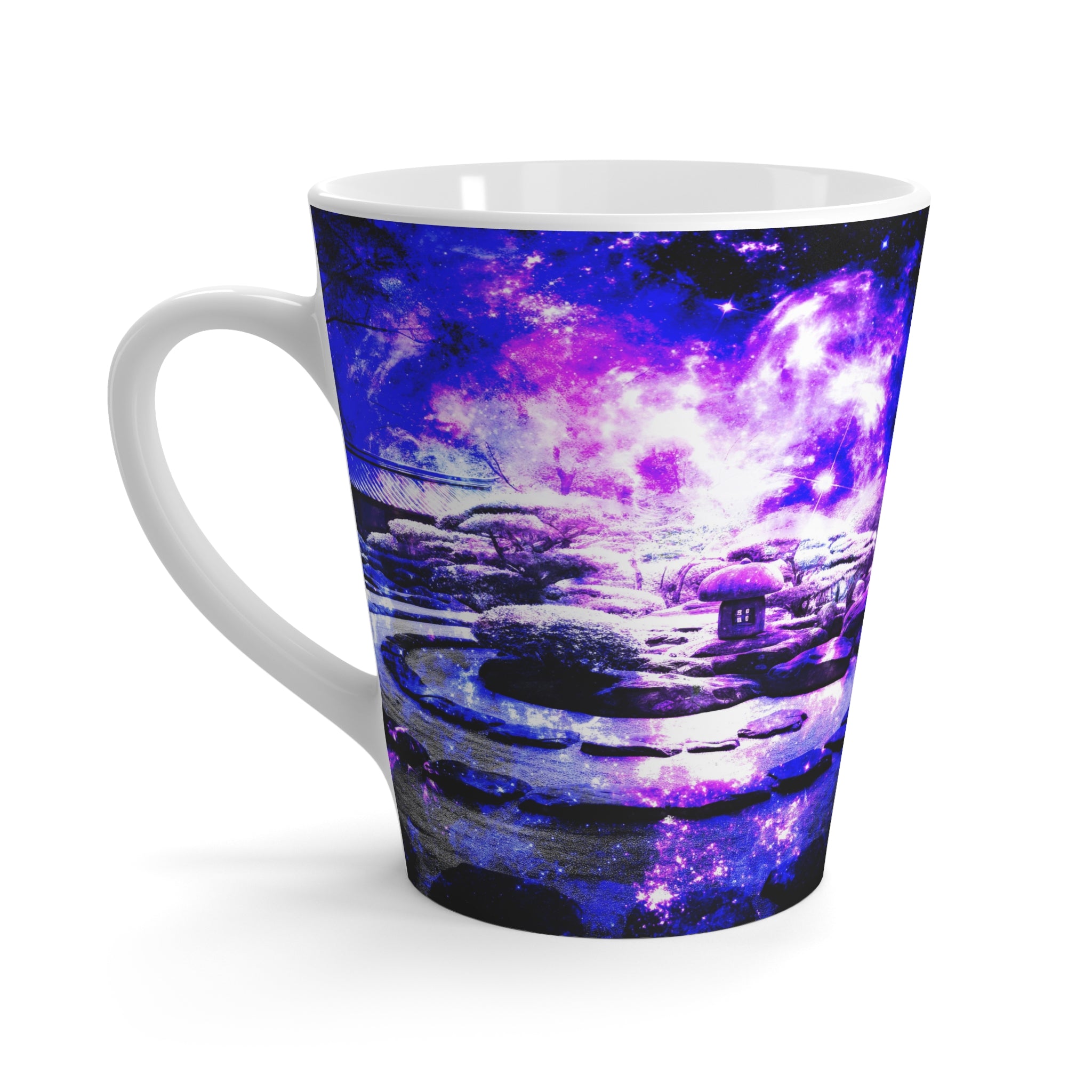 Amethyst Rose Tranquil Garden Dreams Latte Mug