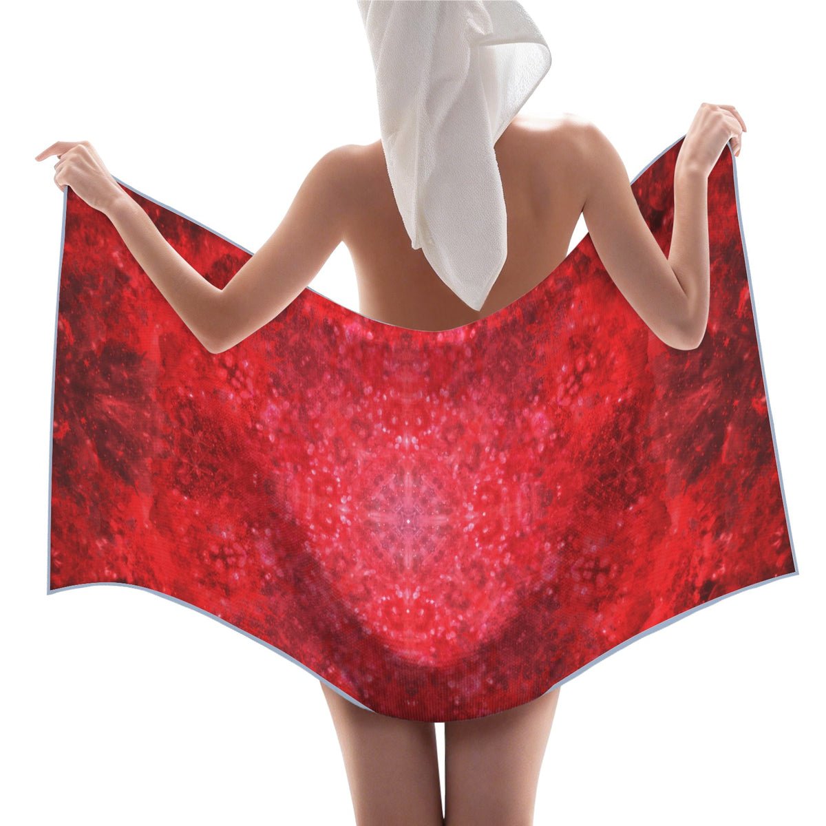 Katerina's as Alive as You Want Me Desires Waffle Weave Bath Towel 29" x 58" | Ships from USA