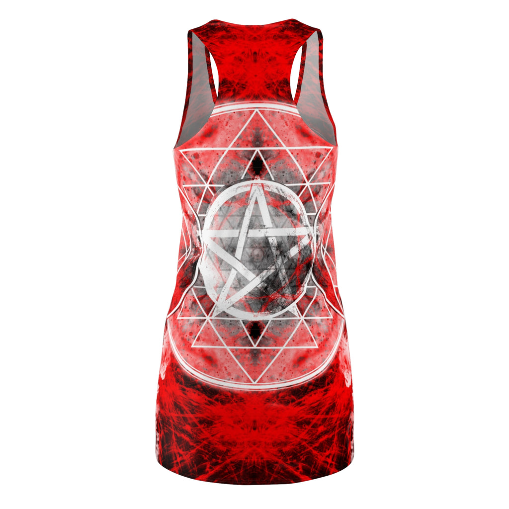 Katerina's Waiting for Hello Triple Goddess Meditations Women's Racerback Dress
