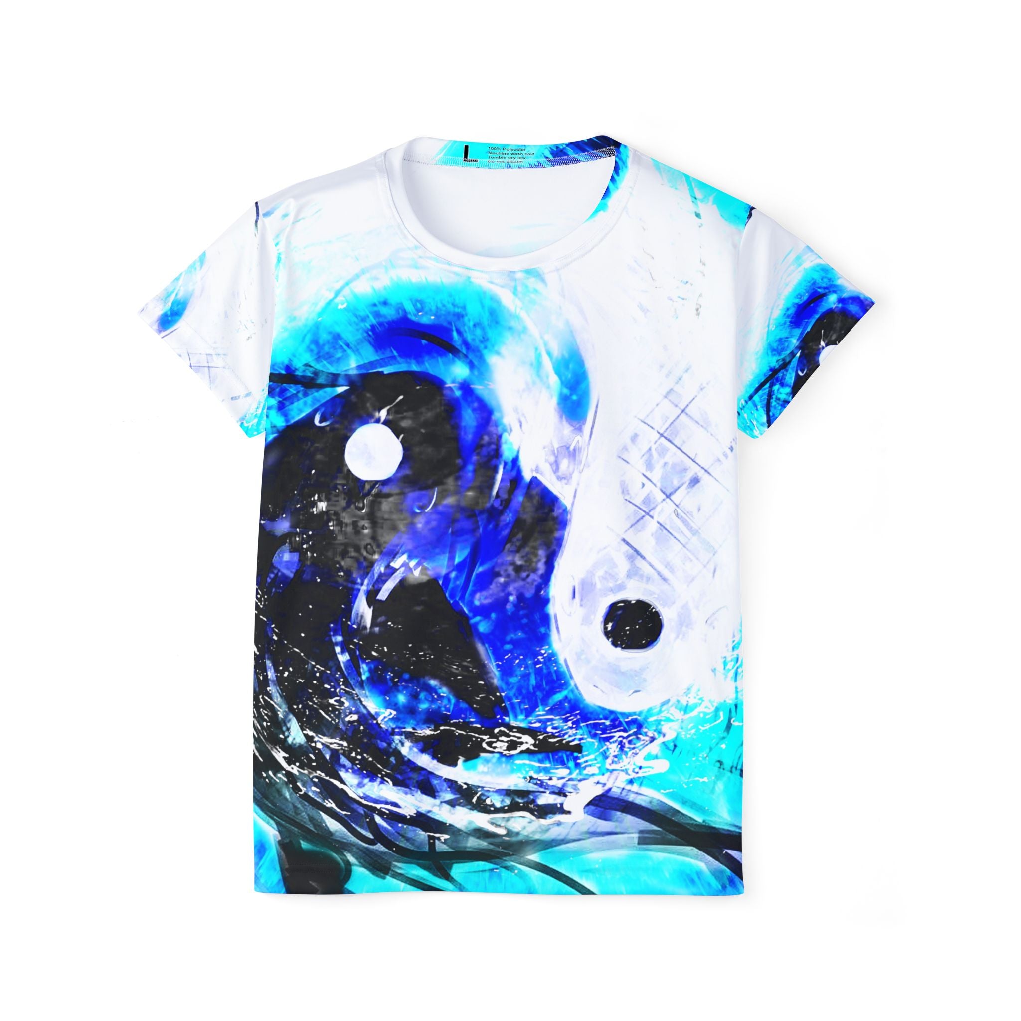 Amen Jin's Blue Fire Desires Koi Dreams Women's Sports Jersey
