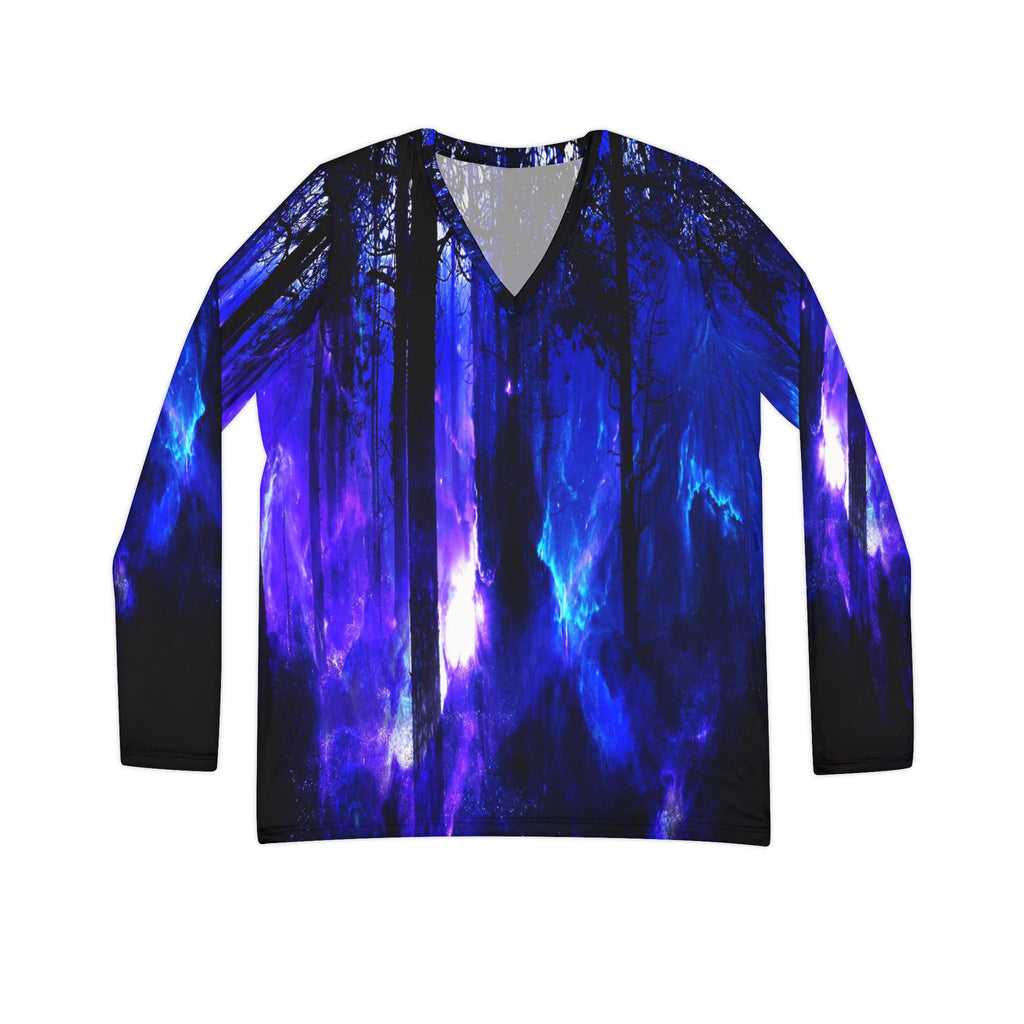 Ad Amoreum Amisi Mystic Night Dreams Long Sleeve V-neck Shirt