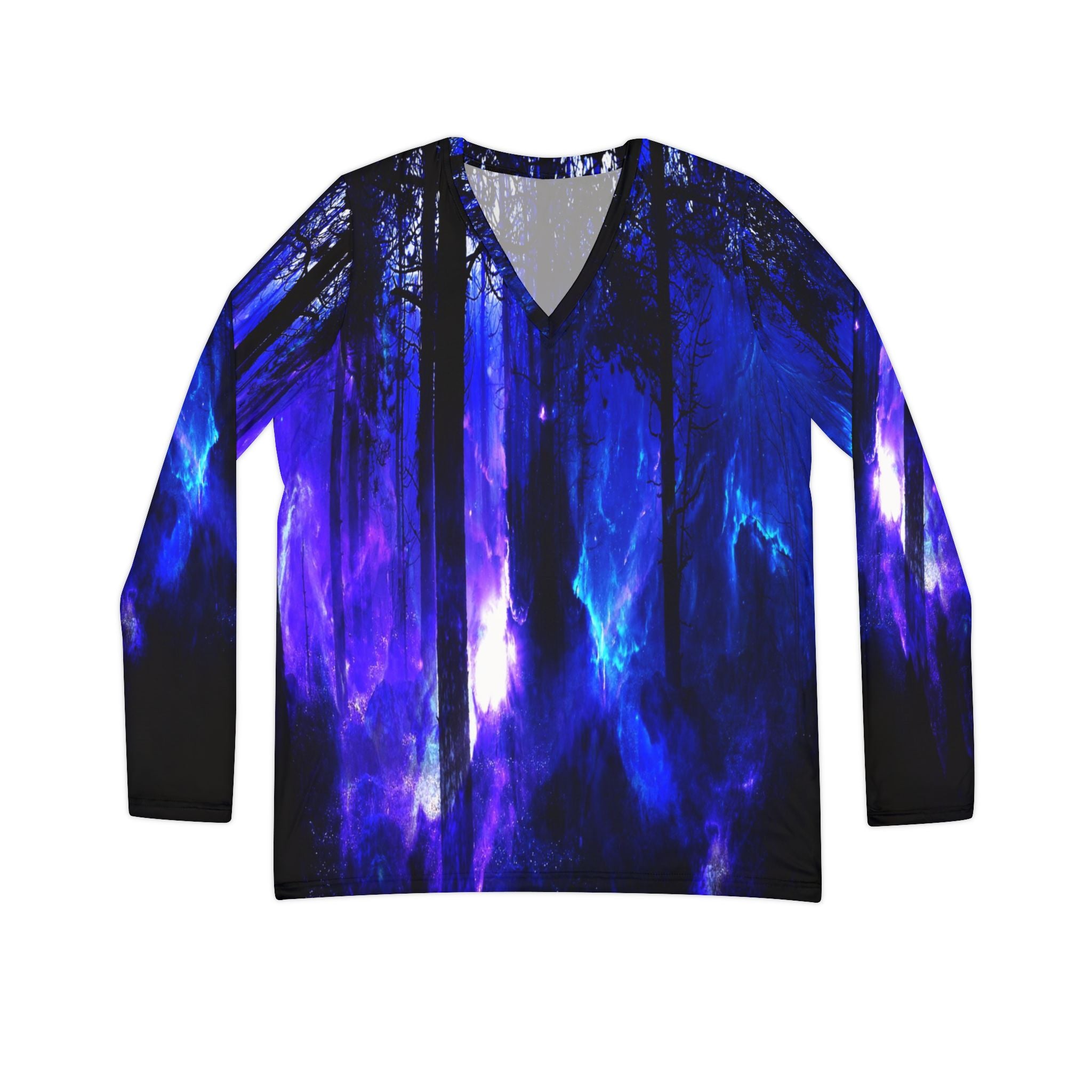 Ad Amoreum Amisi Mystic Night Dreams Long Sleeve V-neck Shirt