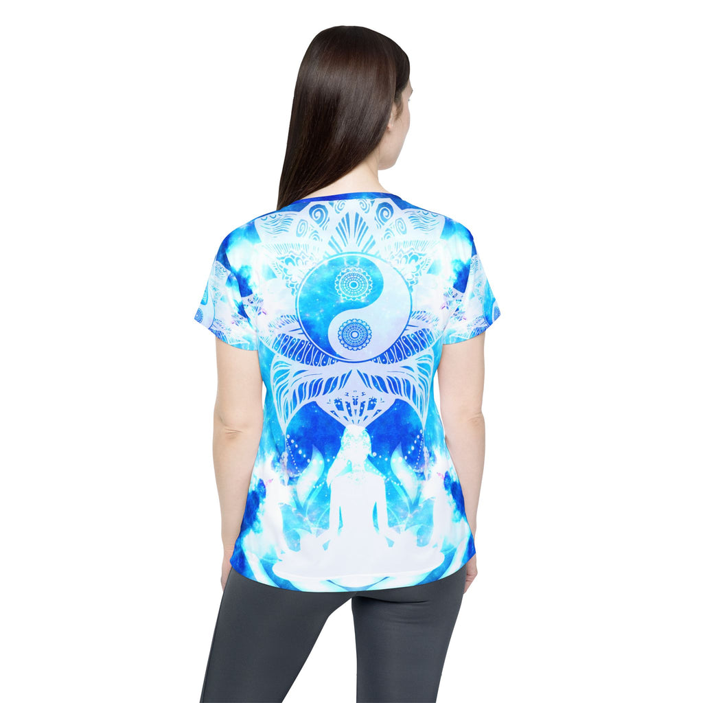 Amen Jin's Mandala of Dragon Fire Lotus Meditations Women's Sports Jersey