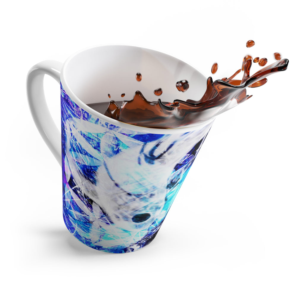 Amen Jin's Dragon's Gate Koi Meditations Latte Mug