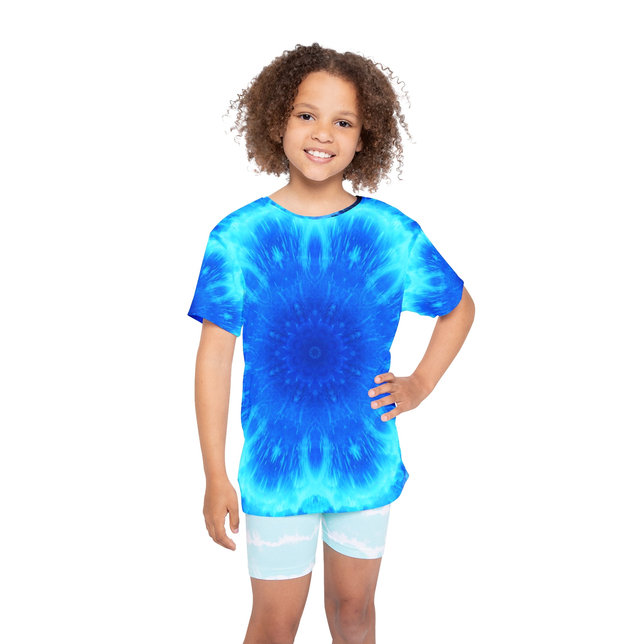 Amen Jin's Blue Fire Desires Kids Sports Jersey
