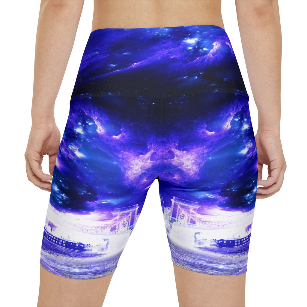 Amethyst Sapphire Budapest Dreams Women's Workout Shorts
