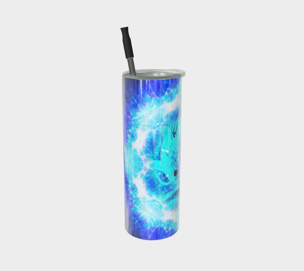 Amen Jin's Blue Sun Koi Meditations Stainless Steel Tumbler