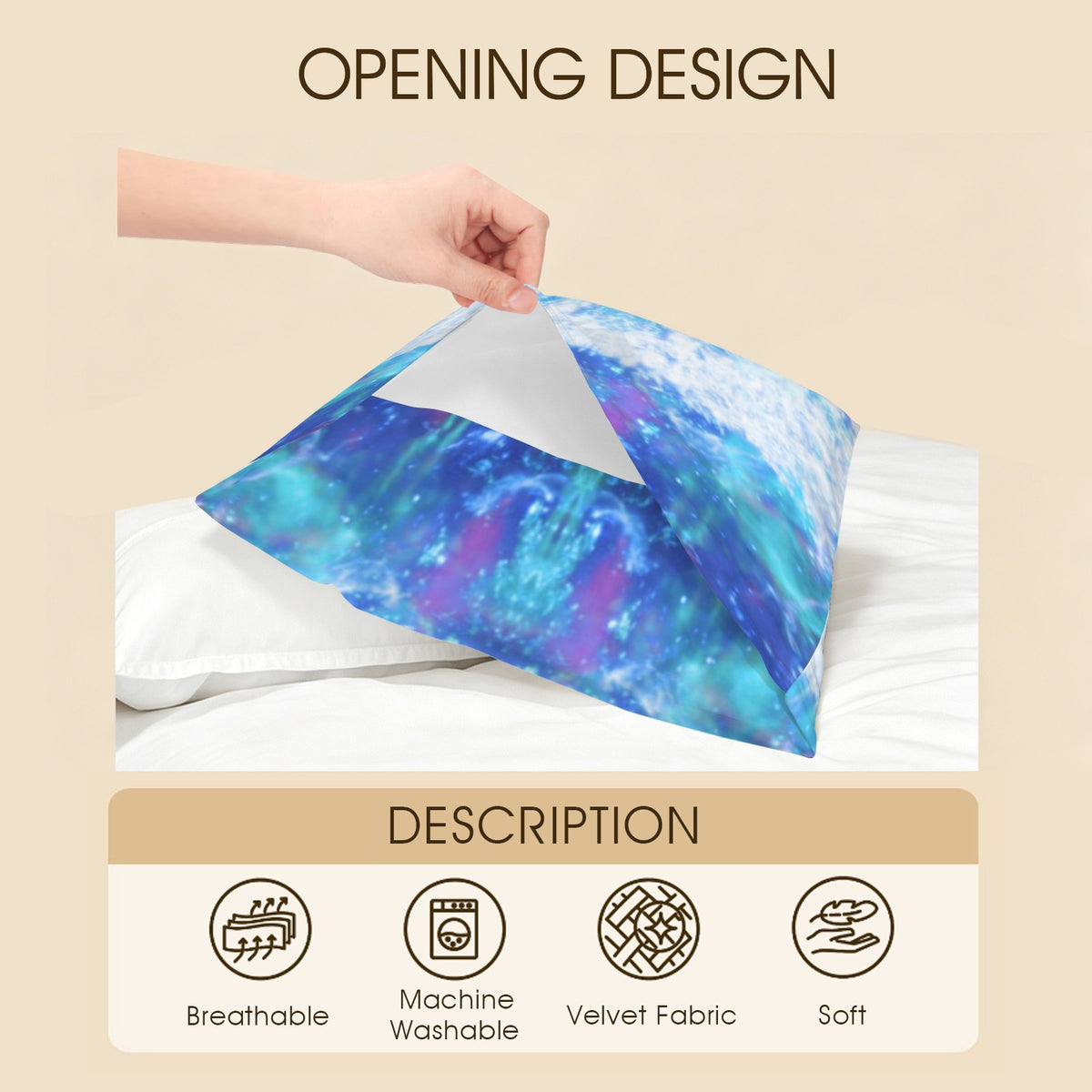 Katerina's Kamar-Taj Desires Pillow Case 36" x 20"  | Ships from USA