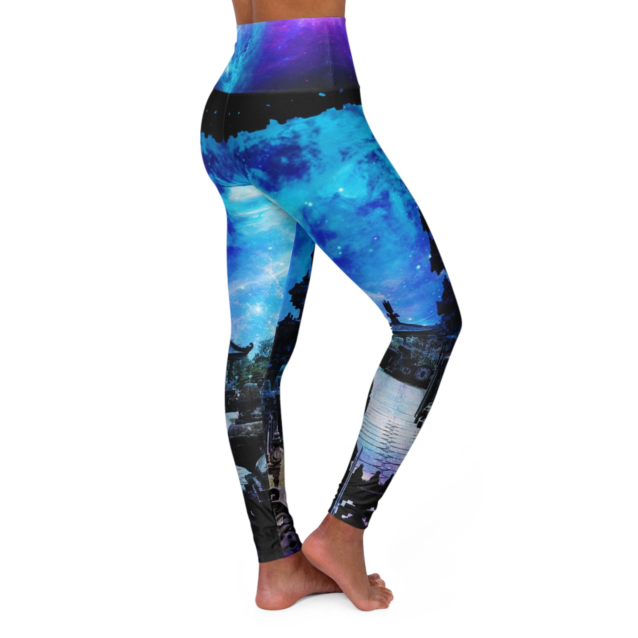Creation's Heaven Balinese Dreams  High Waisted Yoga Leggings