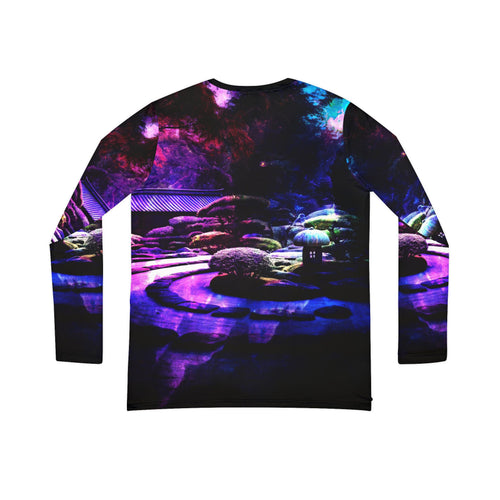 Ad Amoreum Amisi Tranquil Garden Dreams Women's Long Sleeve V-neck Shirt