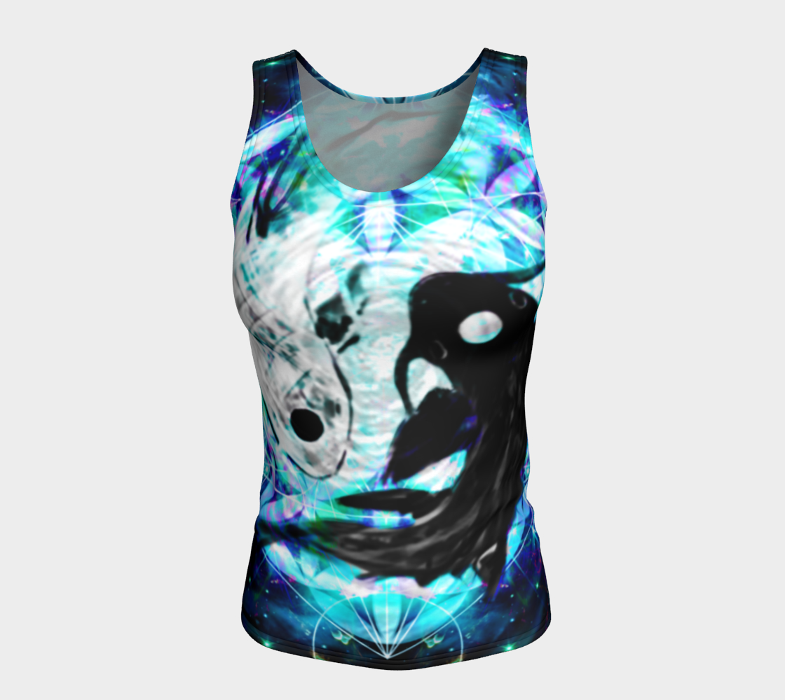 Katerina's Now and Forever Koi Meditations Fitted Tank Top