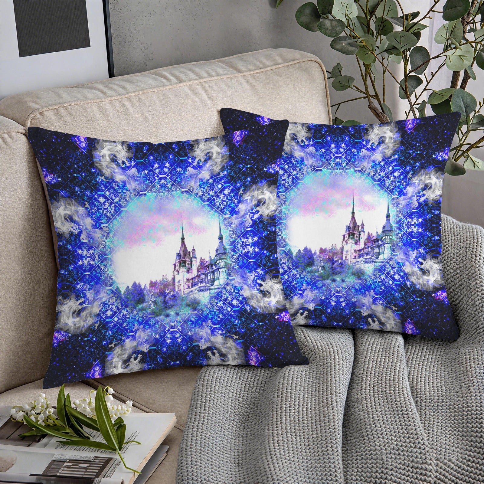 Amen Jin's Katerina's Eros & Psyche Desires Dragoness Dreams Custom Pillow Cases 18" x 18" (2-Pack) | Ships from USA