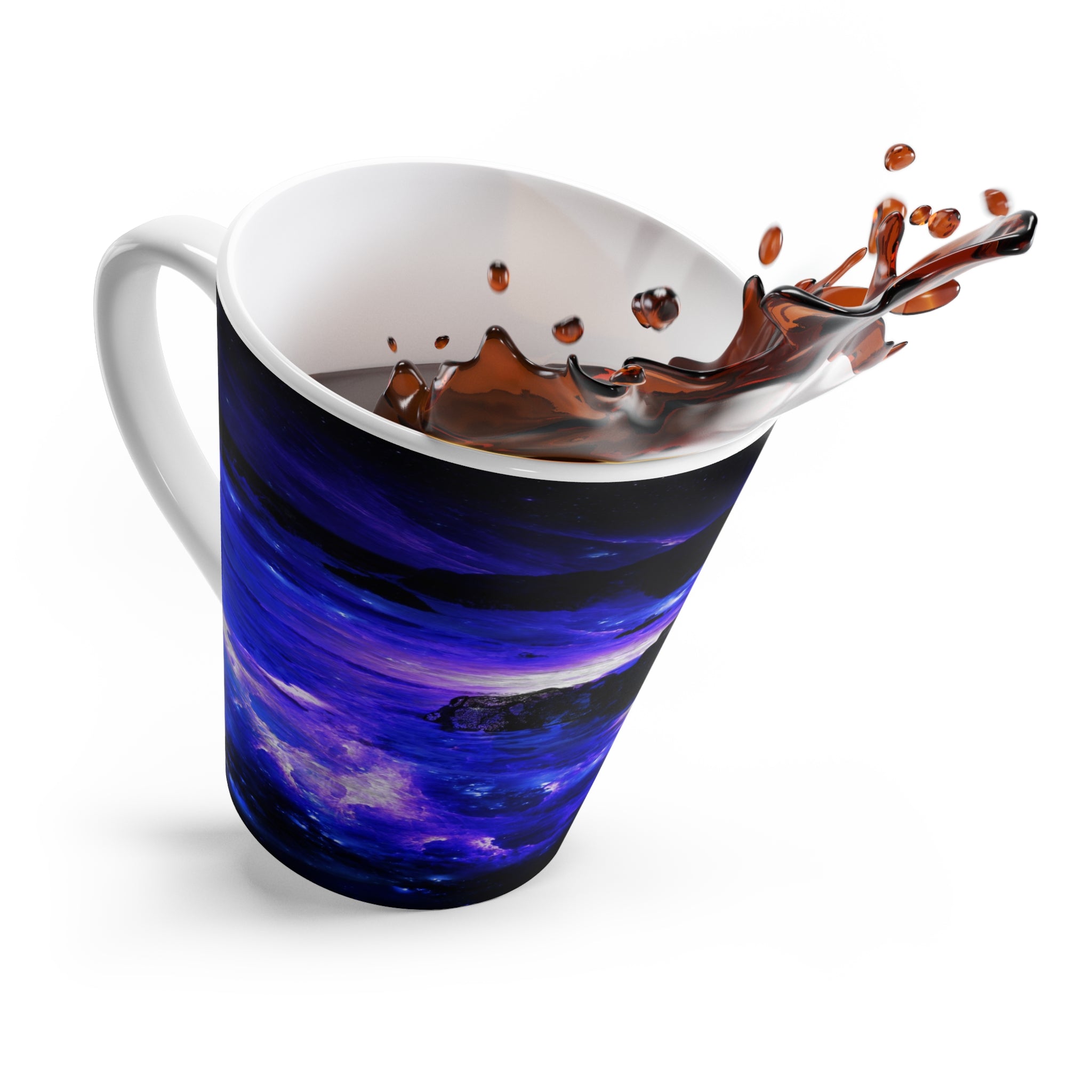 Amethyst Sapphire Somewhere on the Indian Ocean Dreams Latte Mug