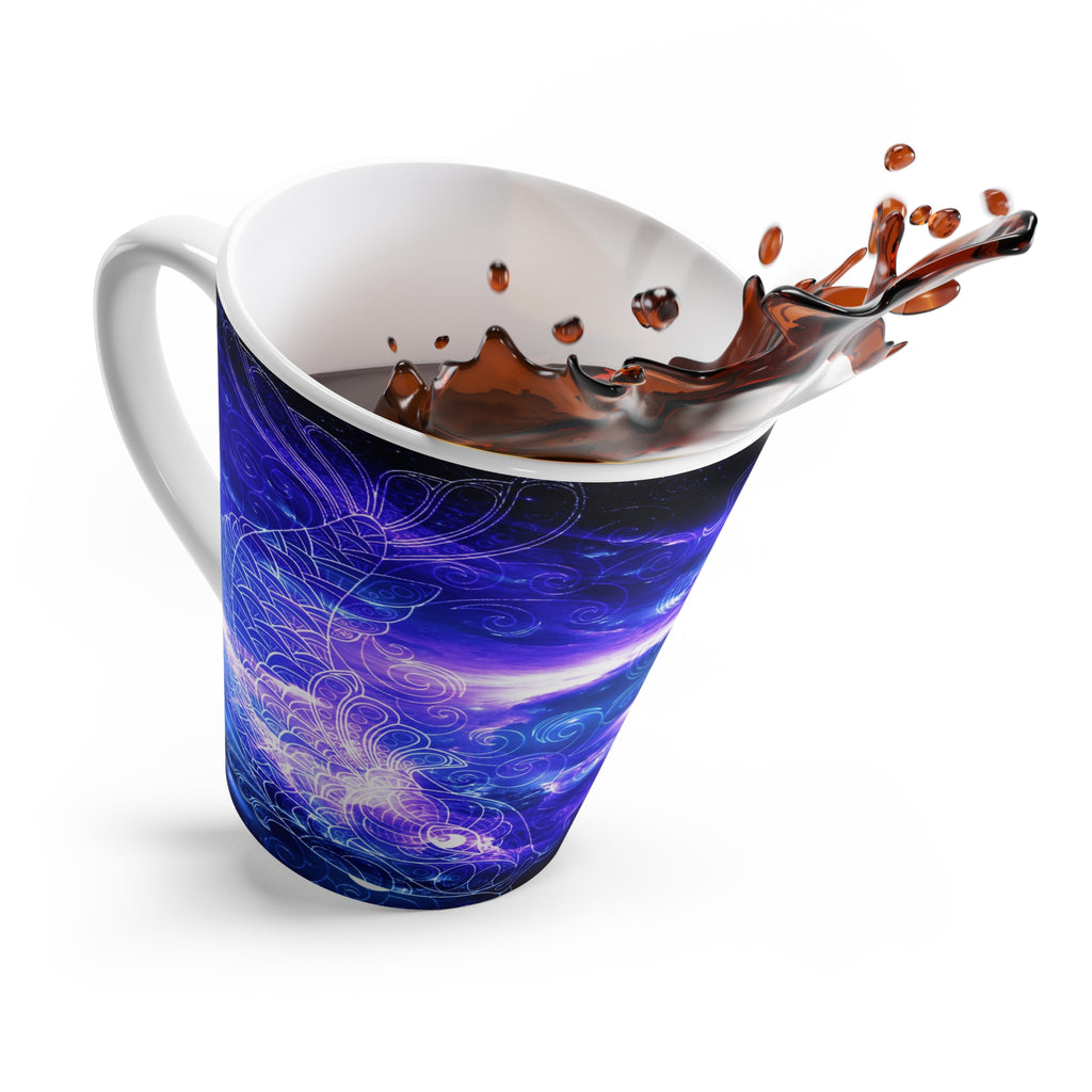 Amethyst Sapphire Koi Dreams Latte Mug