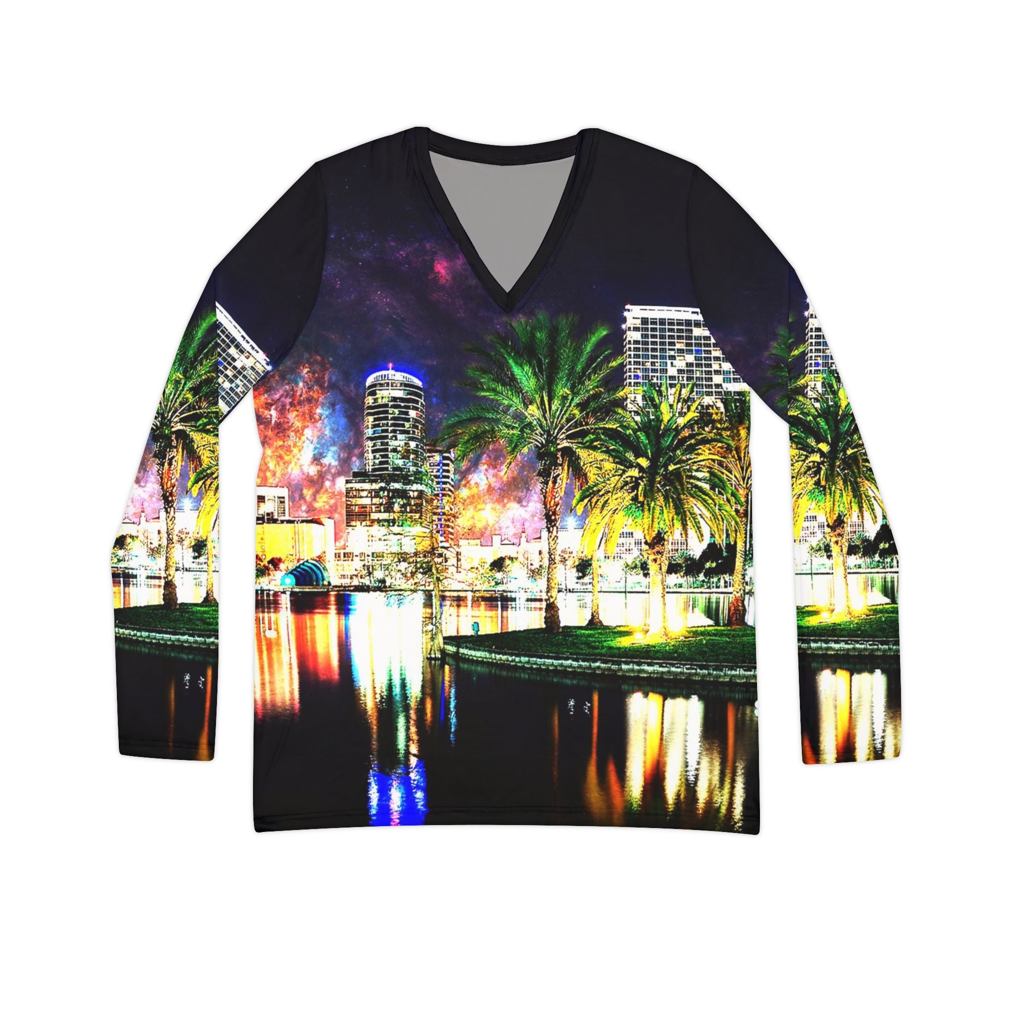 Breathe Again Orlando Dreams Long Sleeve V-neck Shirt