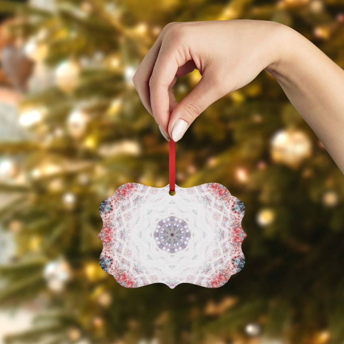 Candy's Yuletide Angel Voices Desires Metal Plaque Ornament