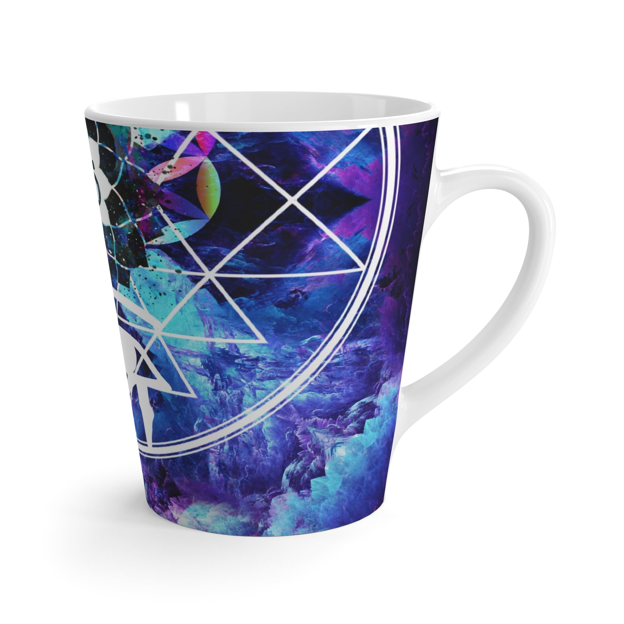 Amen Jin's Dragon's Gate Fairy Om Meditations Latte Mug