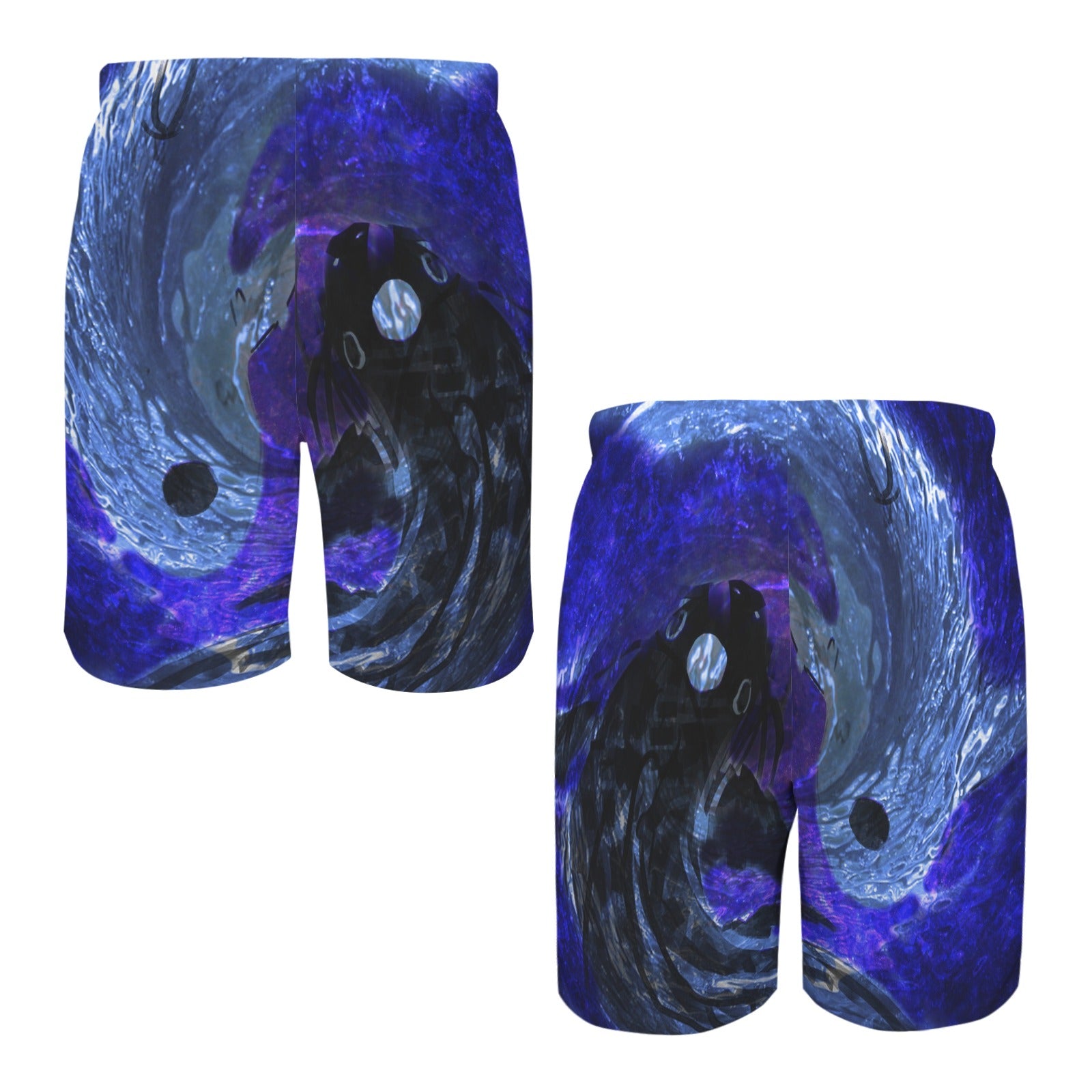 Katerina's Dragon's Eye Koi Desires Men's All Over Print Beach Shorts (Sets 26) | Ships from USA
