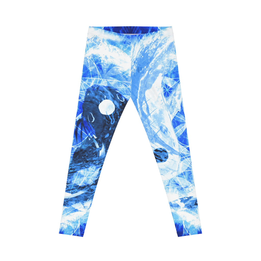 Amen Jin's Blue Sun Koi Meditations Women's Casual Leggings