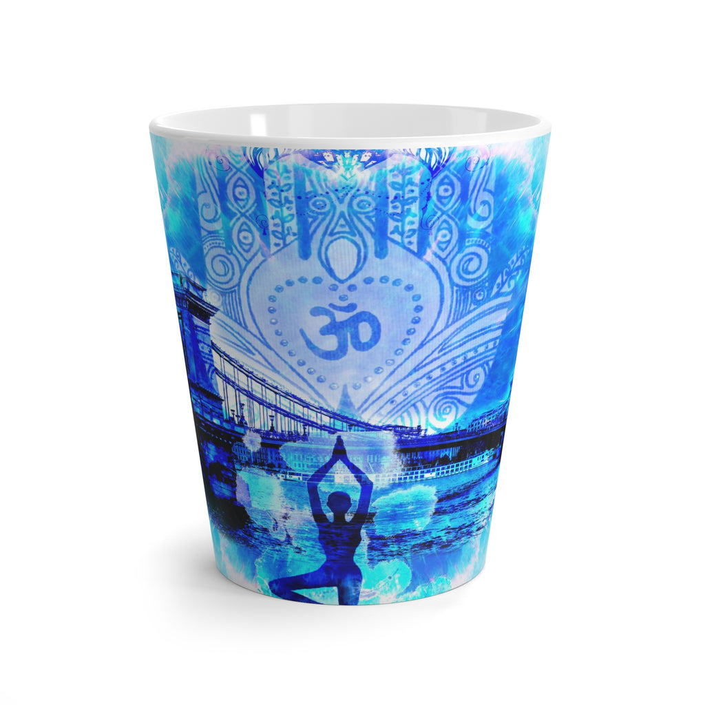 Amen Jin's Blue Sun Budapest Meditations Latte Mug