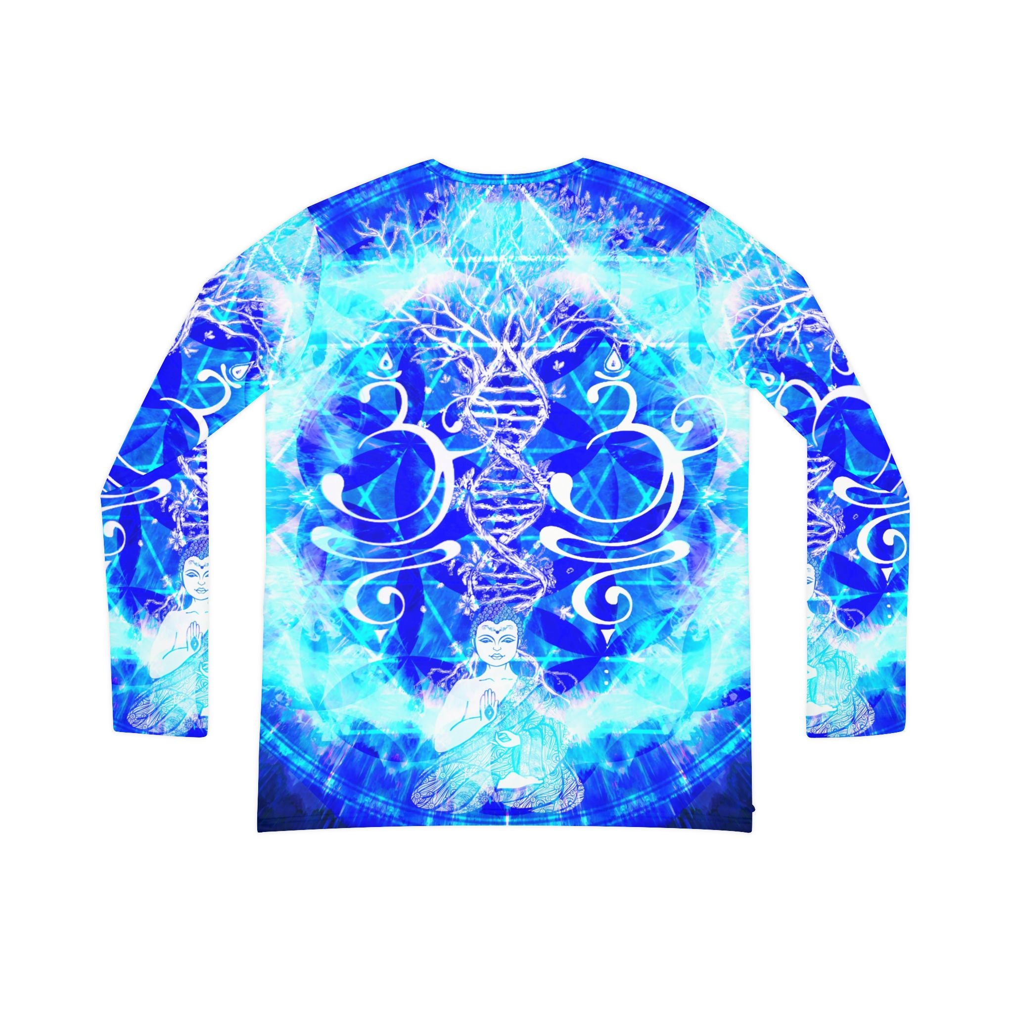 Amen Jin's Blue Sun Buddha Meditations Women's Long Sleeve V-neck