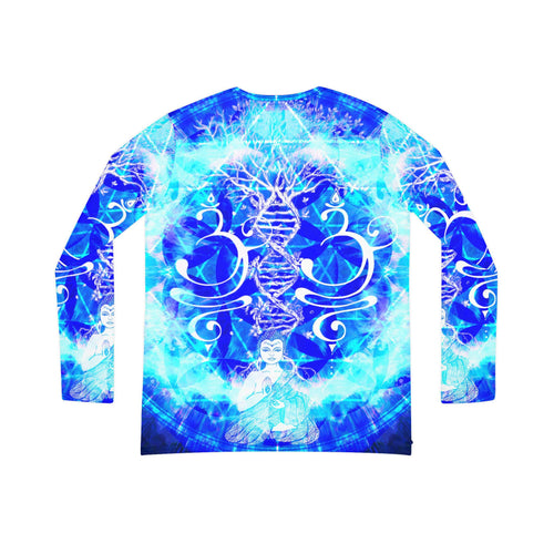 Amen Jin's Blue Sun Buddha Meditations Women's Long Sleeve V-neck