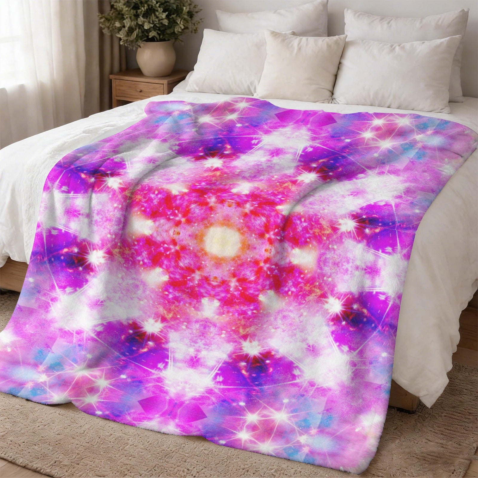 Katerina's Dreams of Angels Desires Sherpa Fleece Blanket 60" x 80" | Ships from USA