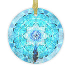 Amen Jin's all the White Horses Metamorphosis Meditations Glass Ornaments
