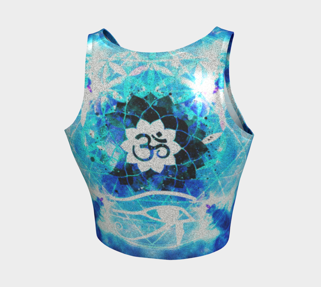Amen Jin's Mandala of Dragon Fire Fairy Om Meditations Athletic Crop Top