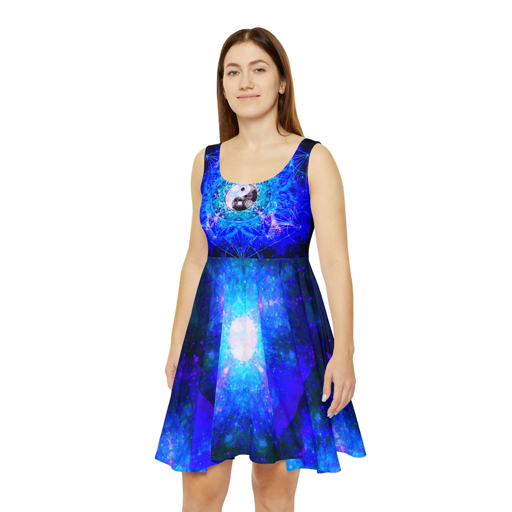 Amen Jin's Memories of Yesterday Yin Yang Meditations Women's Skater Dress