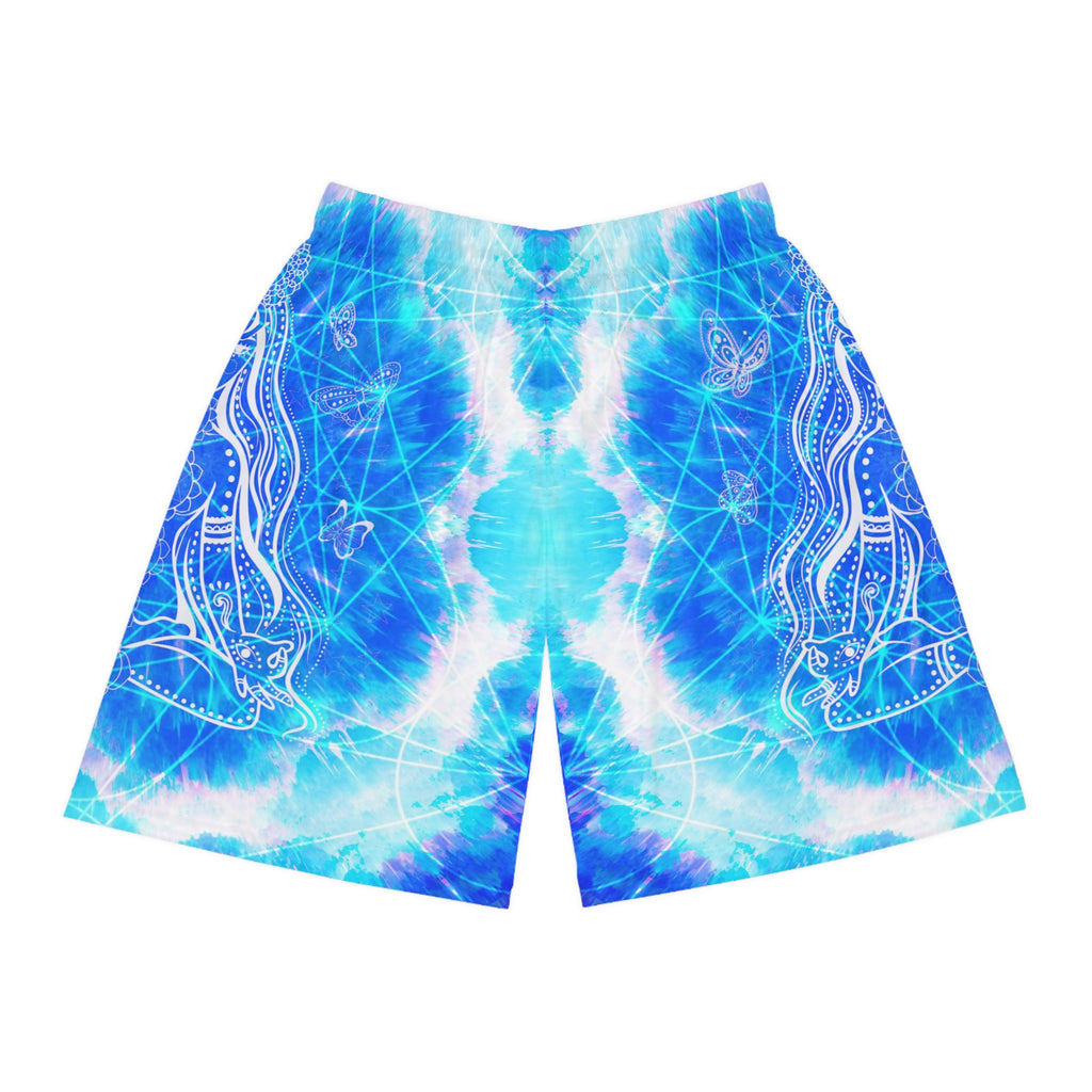 Amen Jin's Blue Sun Cosmic Meditations Basketball Shorts
