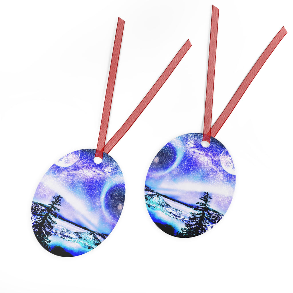 Katerina's Lolite Noel Yule Night Dreams Metal Ornaments