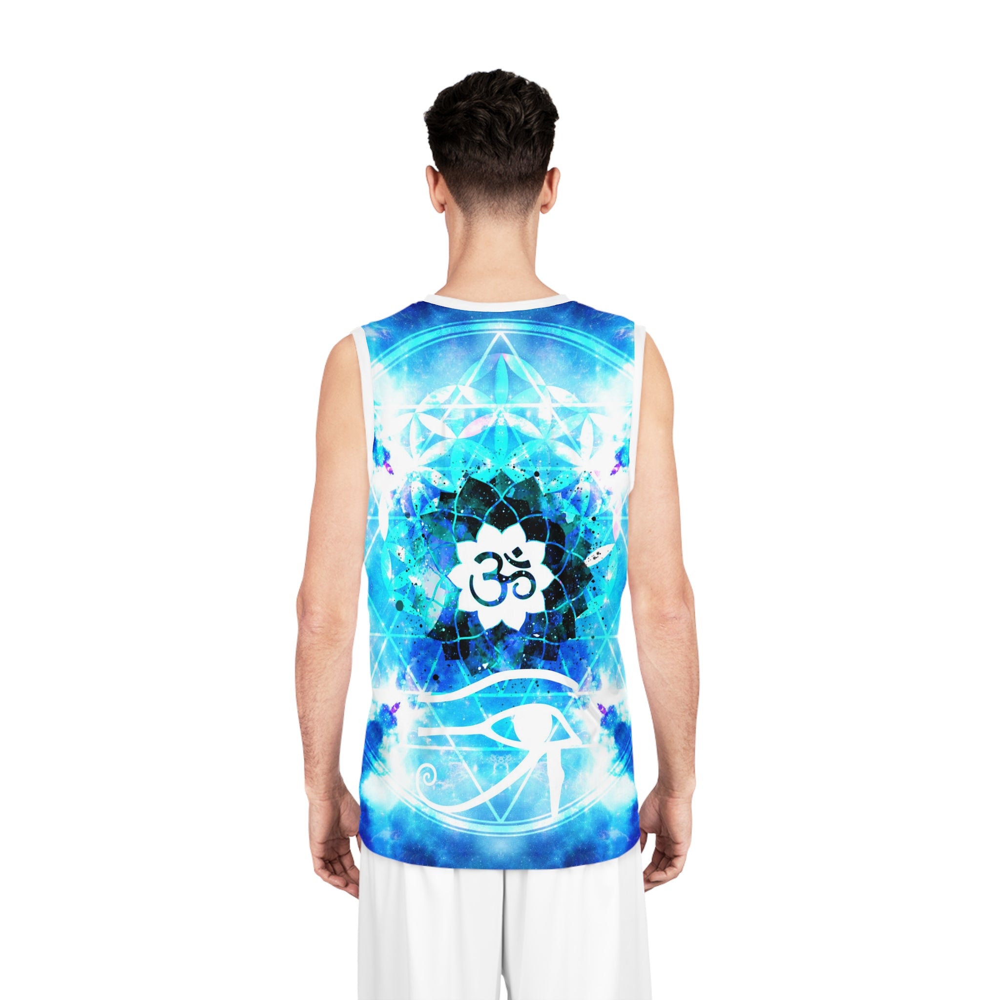 Amen Jin's Mandala of Dragon Fire Fairy Om Meditations Basketball Jersey