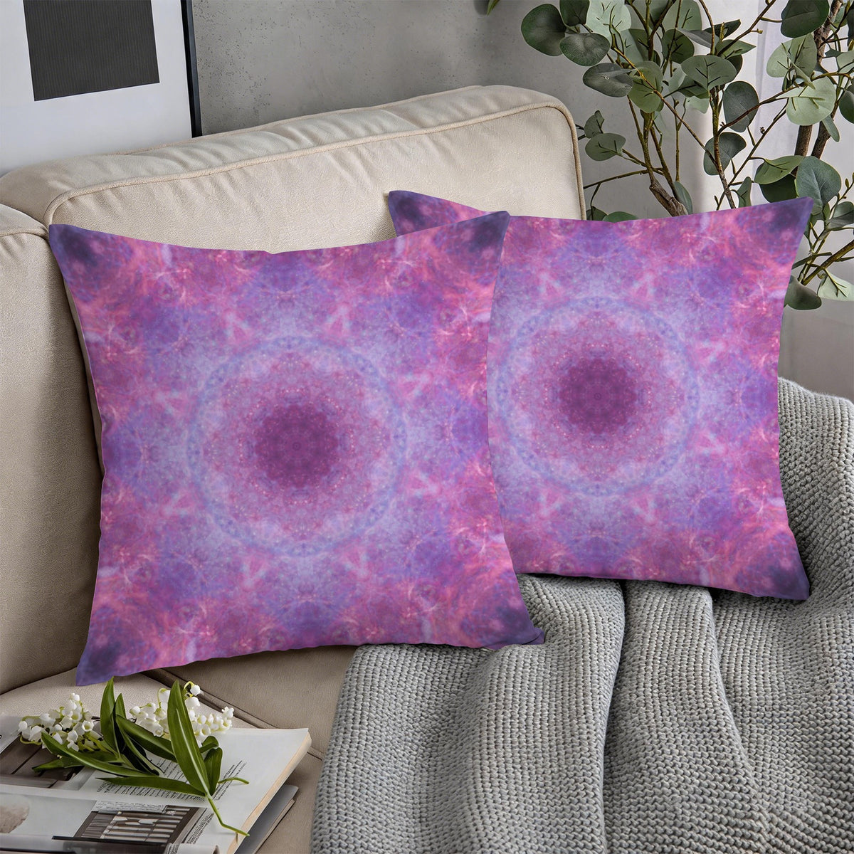 Katerina's Angelus Everlasting Desires Custom Pillow Cases 18" x 18" (2-Pack) | Ships from USA