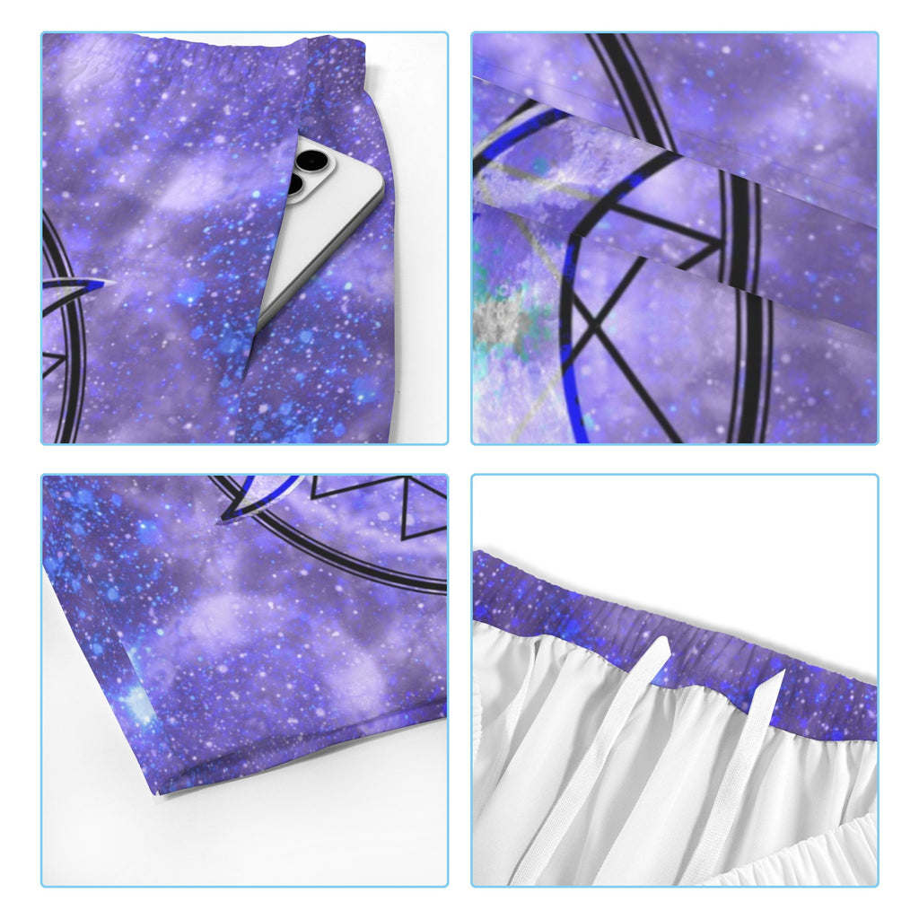Katerina's Triple Goddess Magickal Desires Men's All Over Print Beach Shorts (Sets 26) | Ships from USA