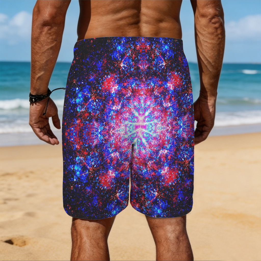Katerina's Founder's Desires Men's All Over Print Beach Shorts (Sets 26) | Ships from USA