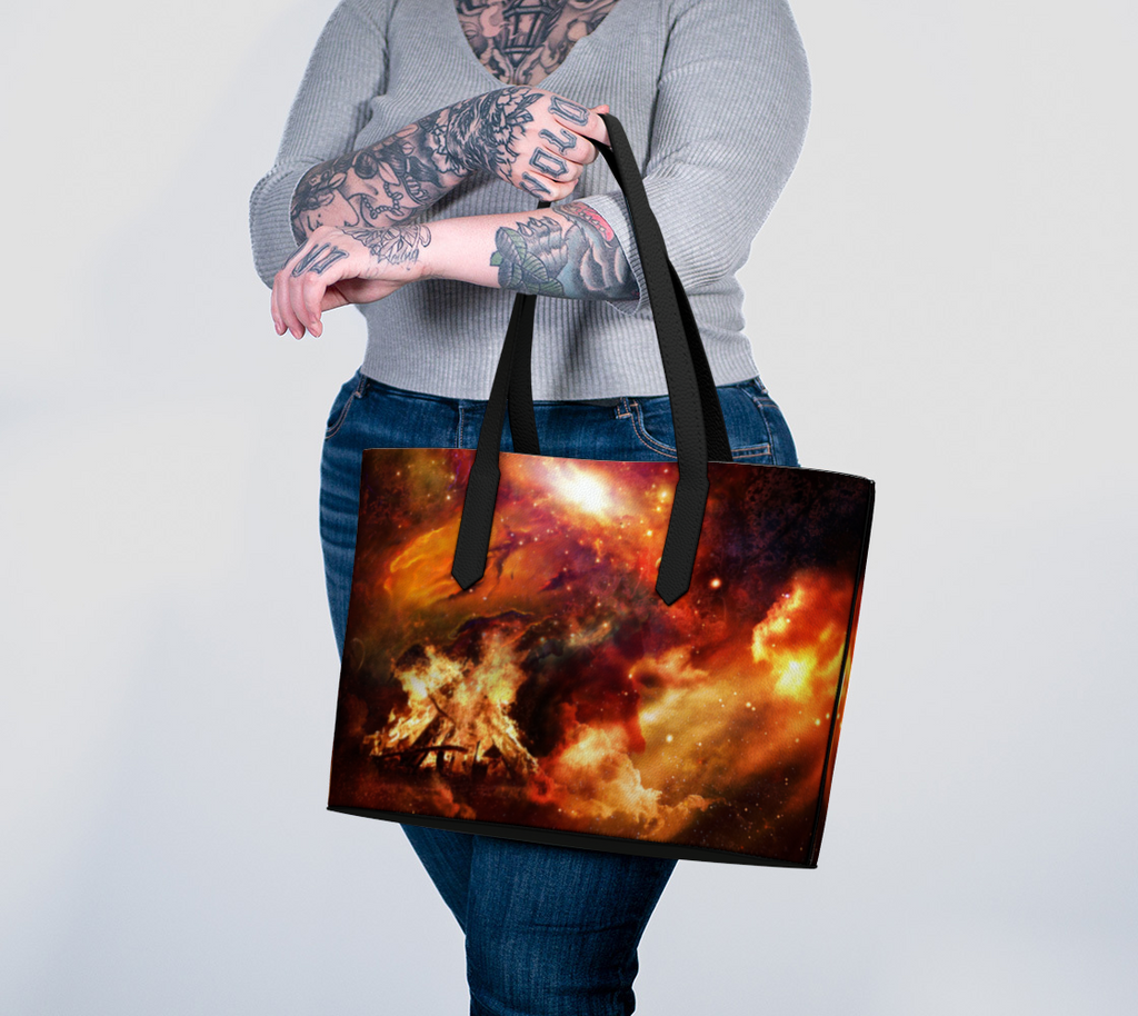 Samhain Night Dreams Vegan Leather Tote Bag
