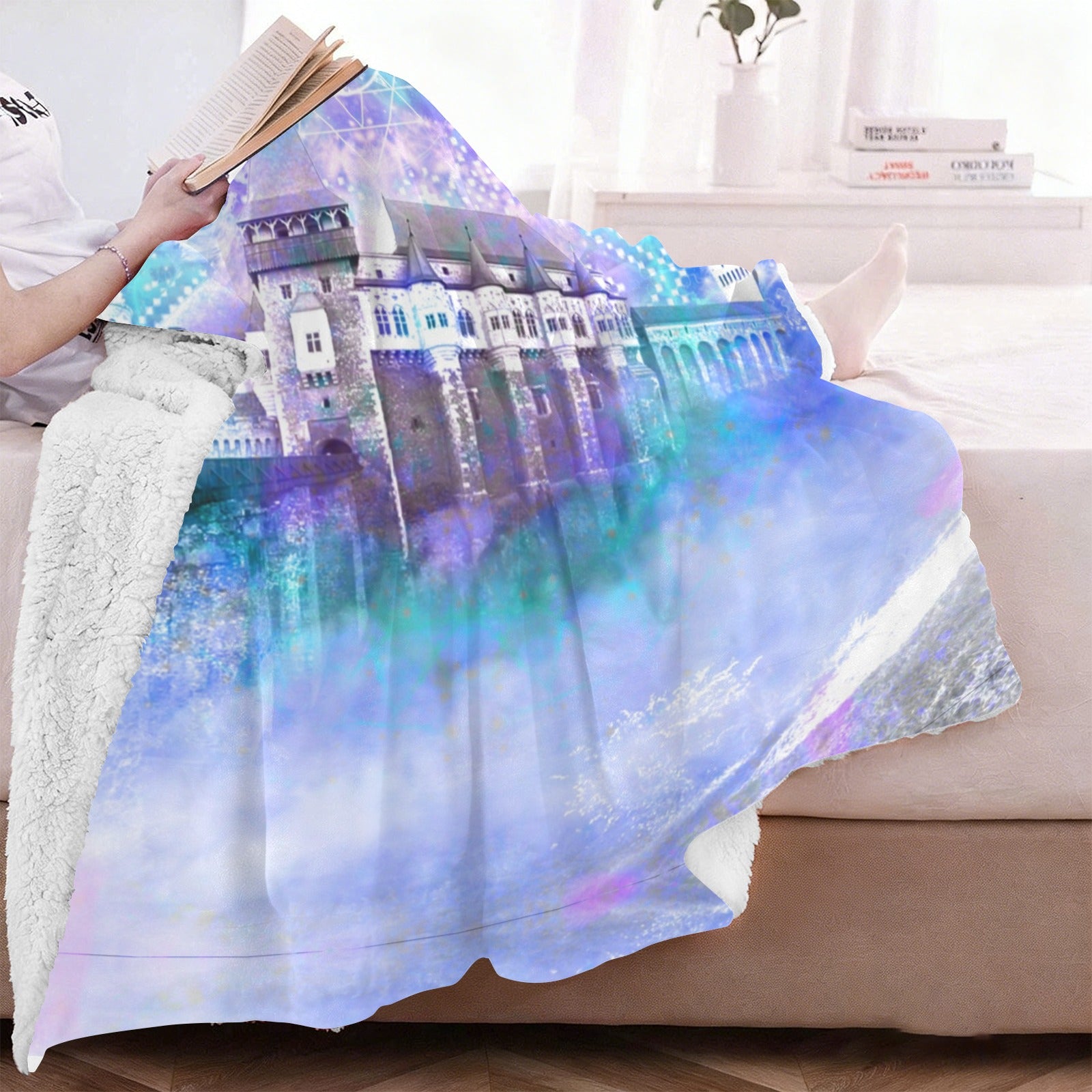 Amen Jin's Katerina's Eros & Psyche Dracularian Meditations Sherpa Fleece Blanket 60" x 80" | Ships from USA