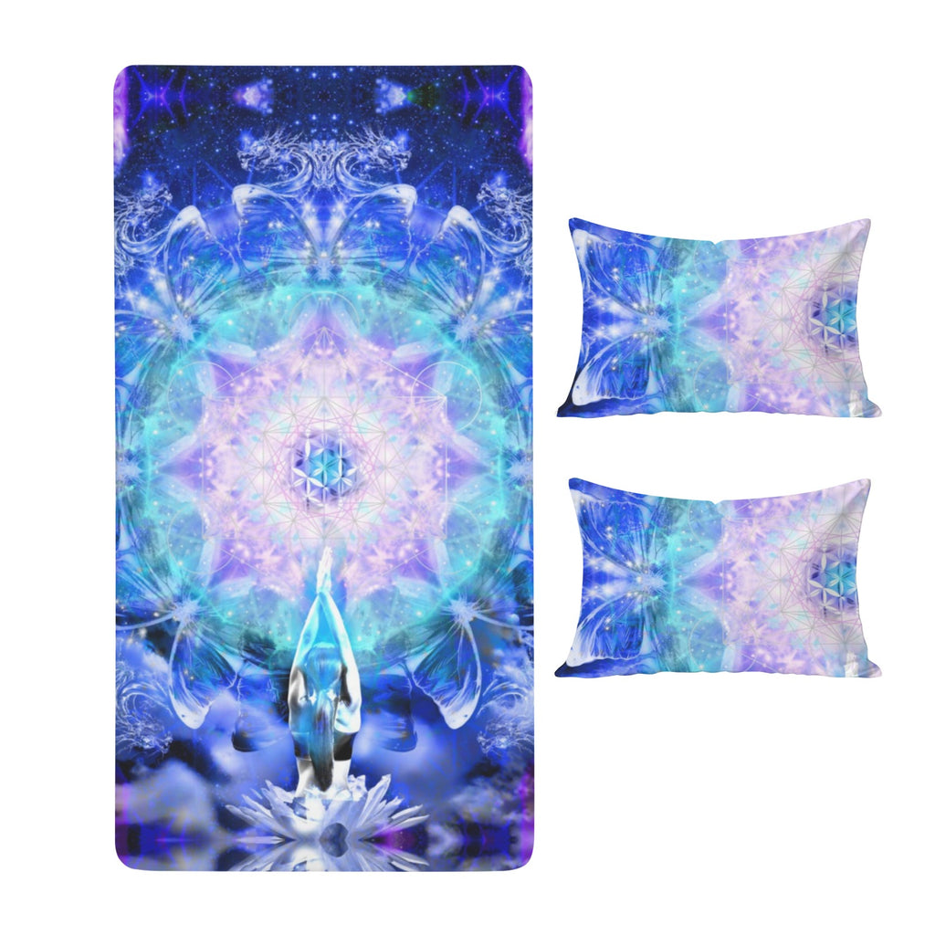 Amen Jin's Katerina's Eros & Psyche Metamorphosis Meditations Twin Bedding Set (Fitted Sheet + Pillowcases) | Ships from USA