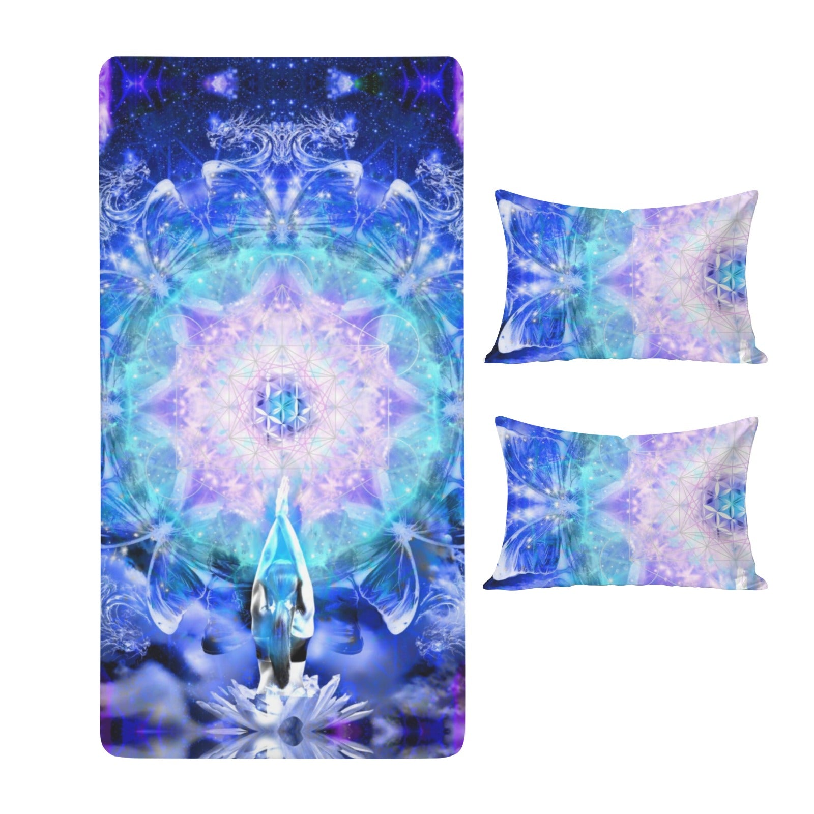 Amen Jin's Katerina's Eros & Psyche Metamorphosis Meditations Twin Bedding Set (Fitted Sheet + Pillowcases) | Ships from USA