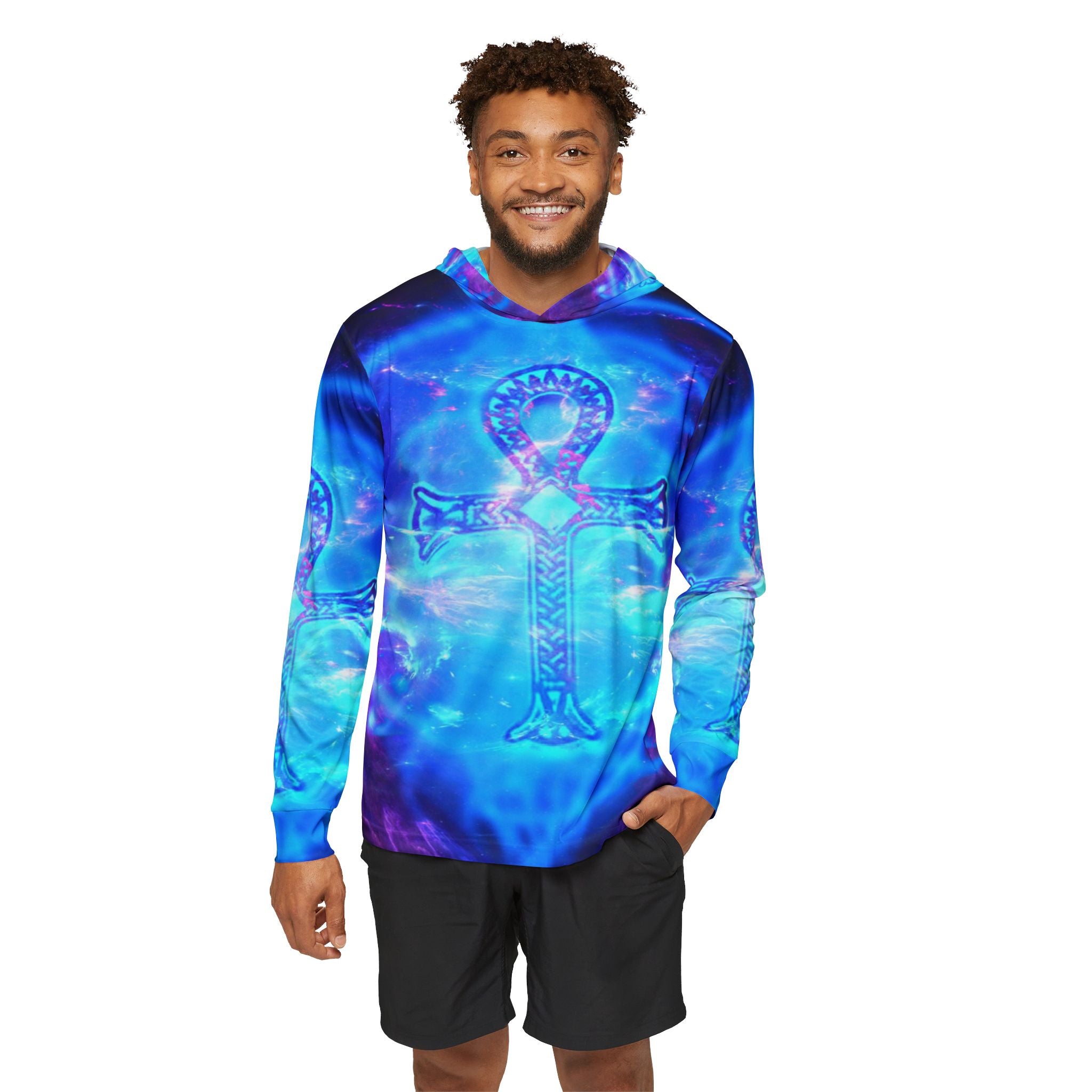 Amethyst Ankh Dreams Men's Sports Warmup Hoodie