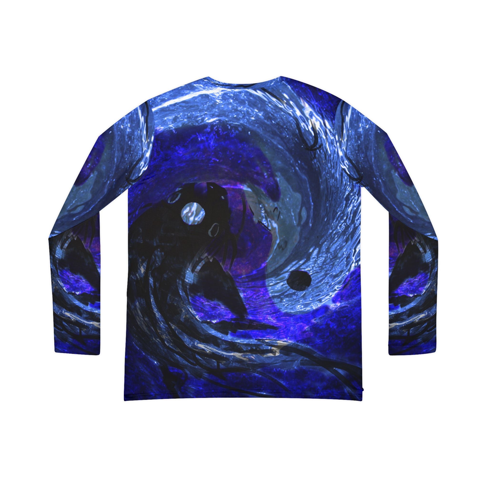 Katerina's Dragon's Eye Desires Koi Dreams Long Sleeve V-neck Shirt